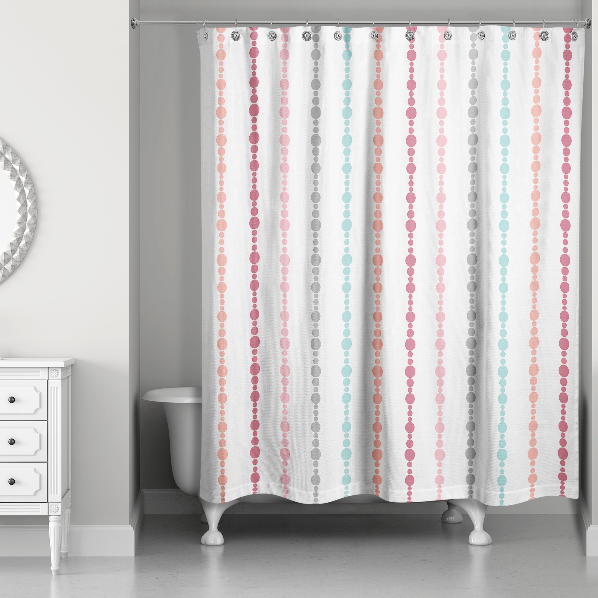 Colorful Dream Beads Shower Curtain