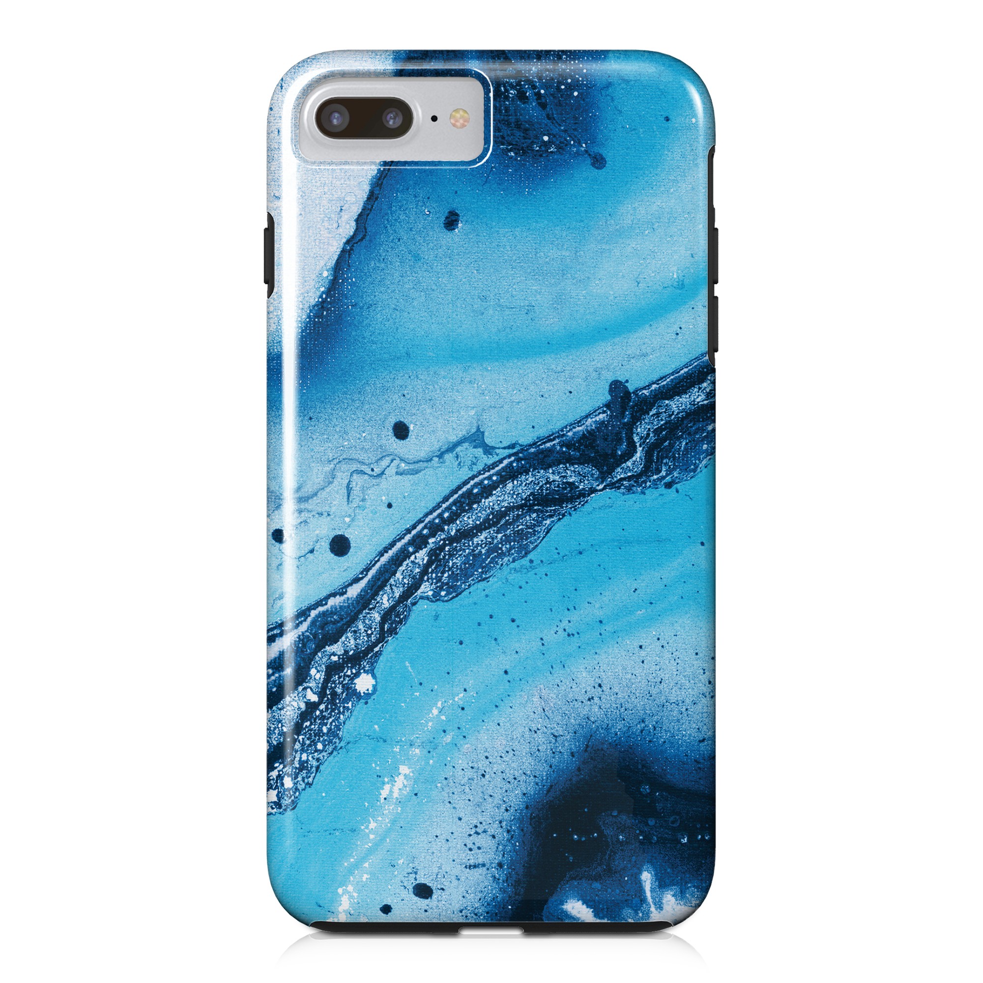 Blue Galaxy Marble iPhone Case