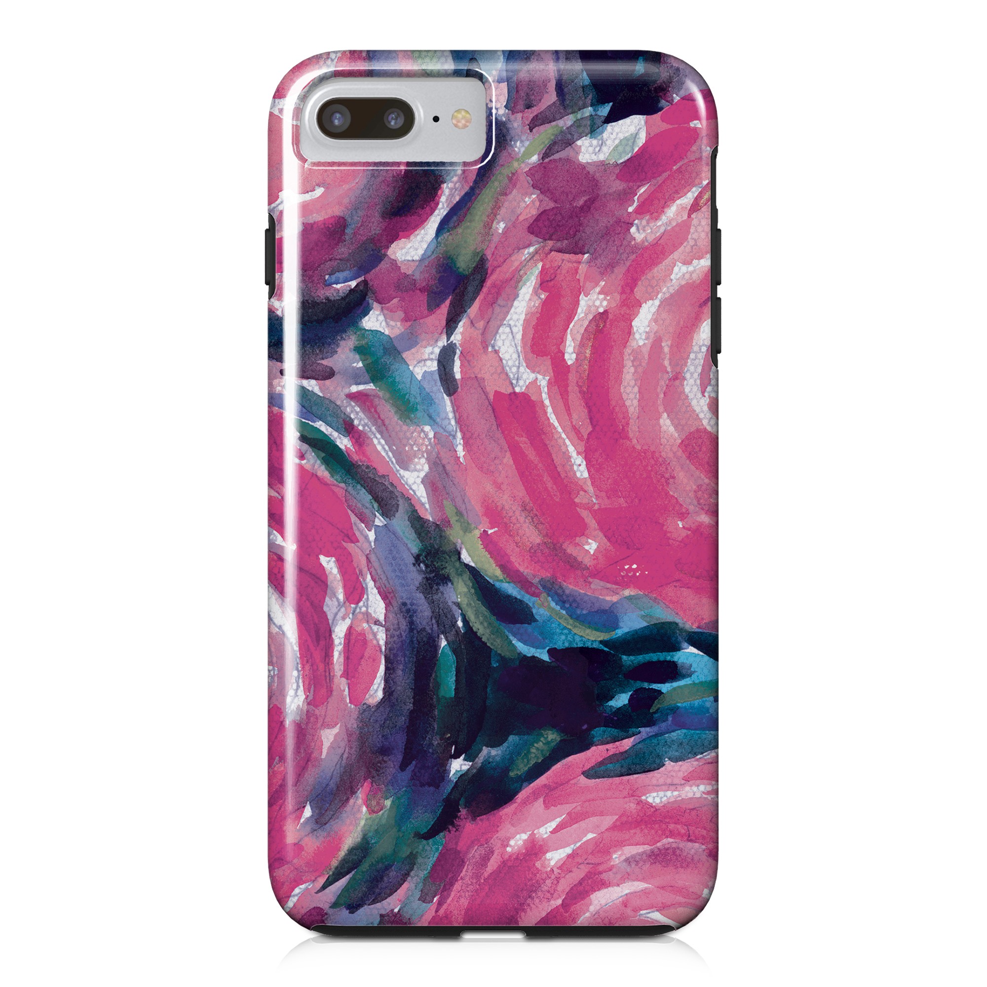 Painterly Pink Flowers iPhone Case