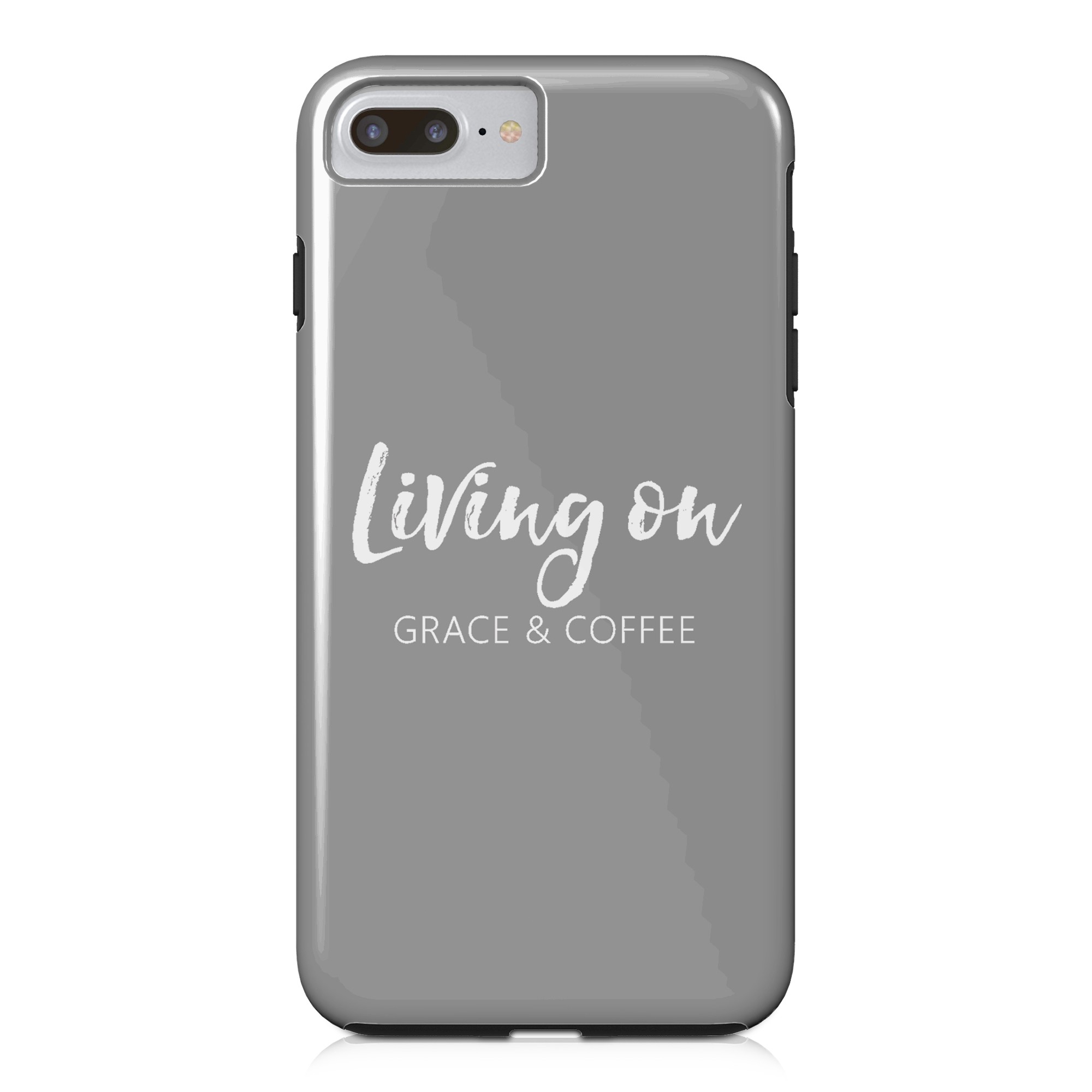 Living on Grace & Coffee iPhone Case