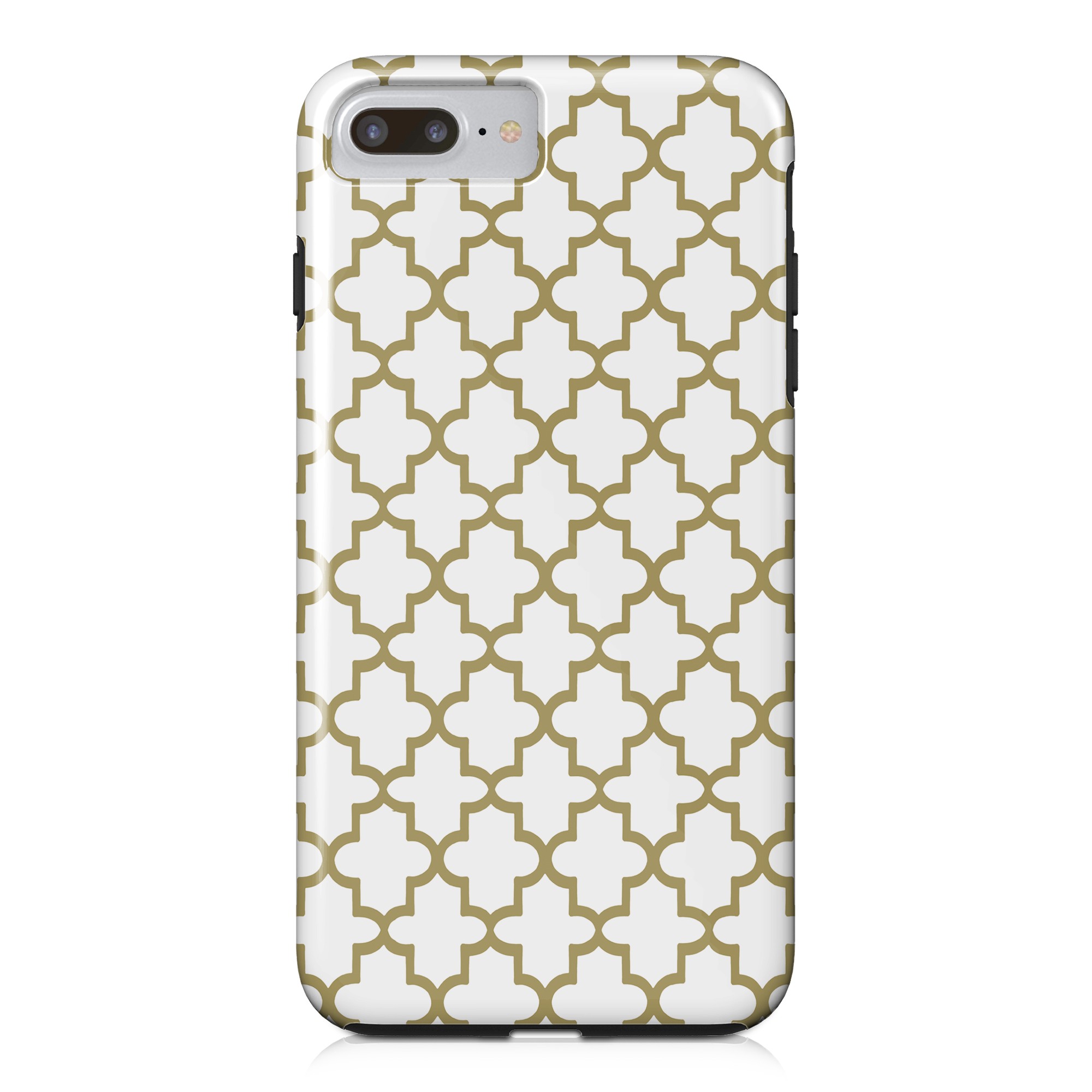 Gold Quatrefoil iPhone Case
