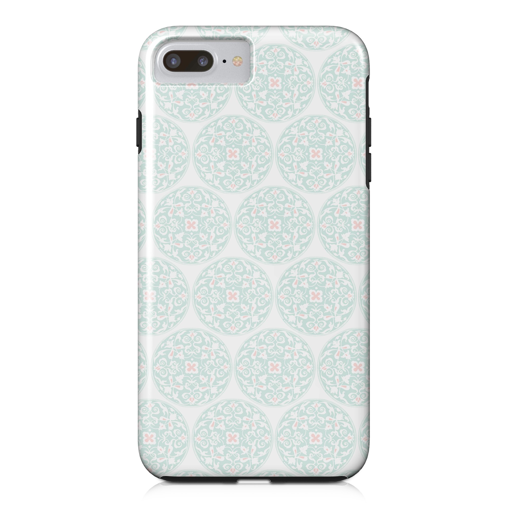 Teal Moroccan Circles iPhone Case