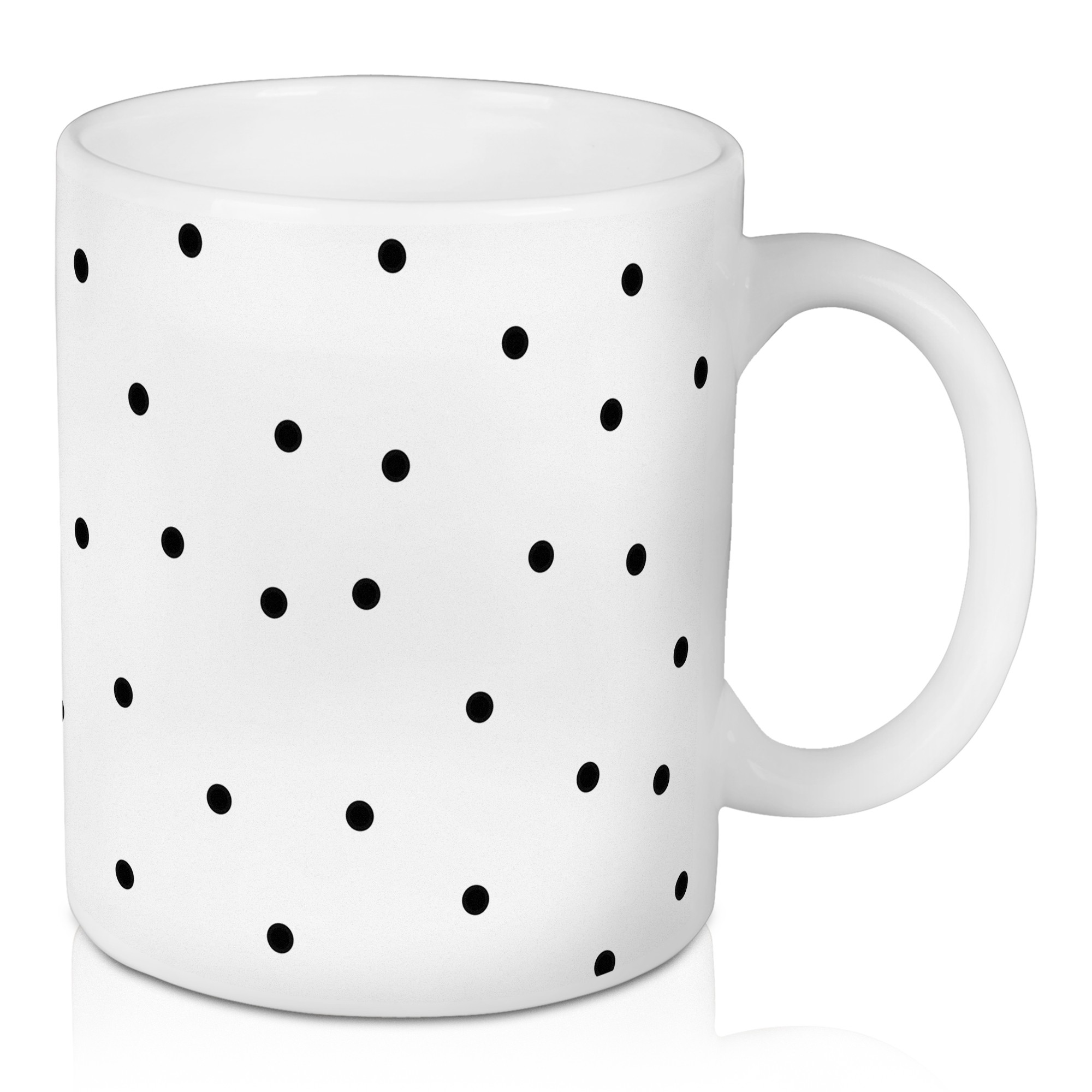 Black Polka Dots Drinkware Collection