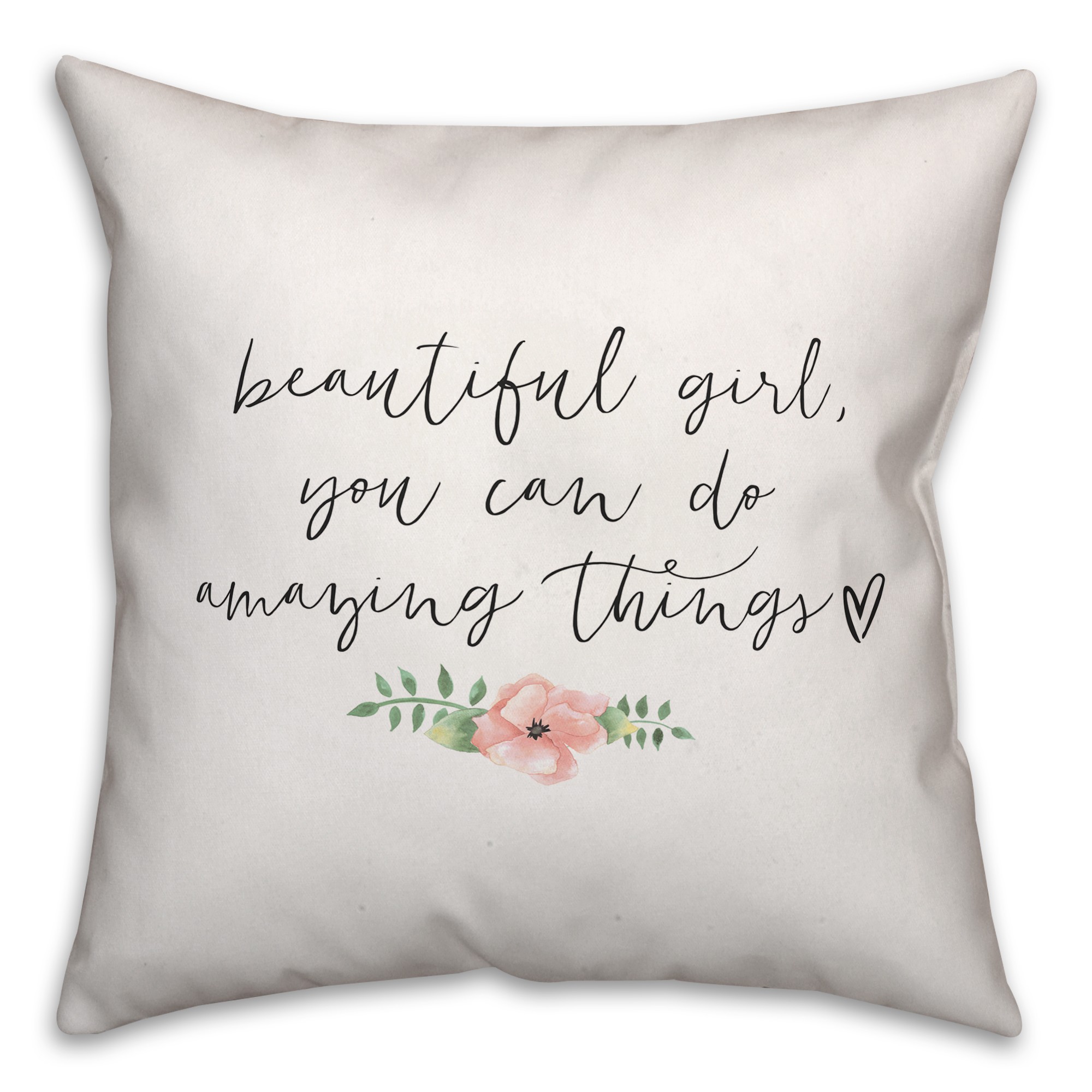 Amazing Things 18x18 Throw Pillow