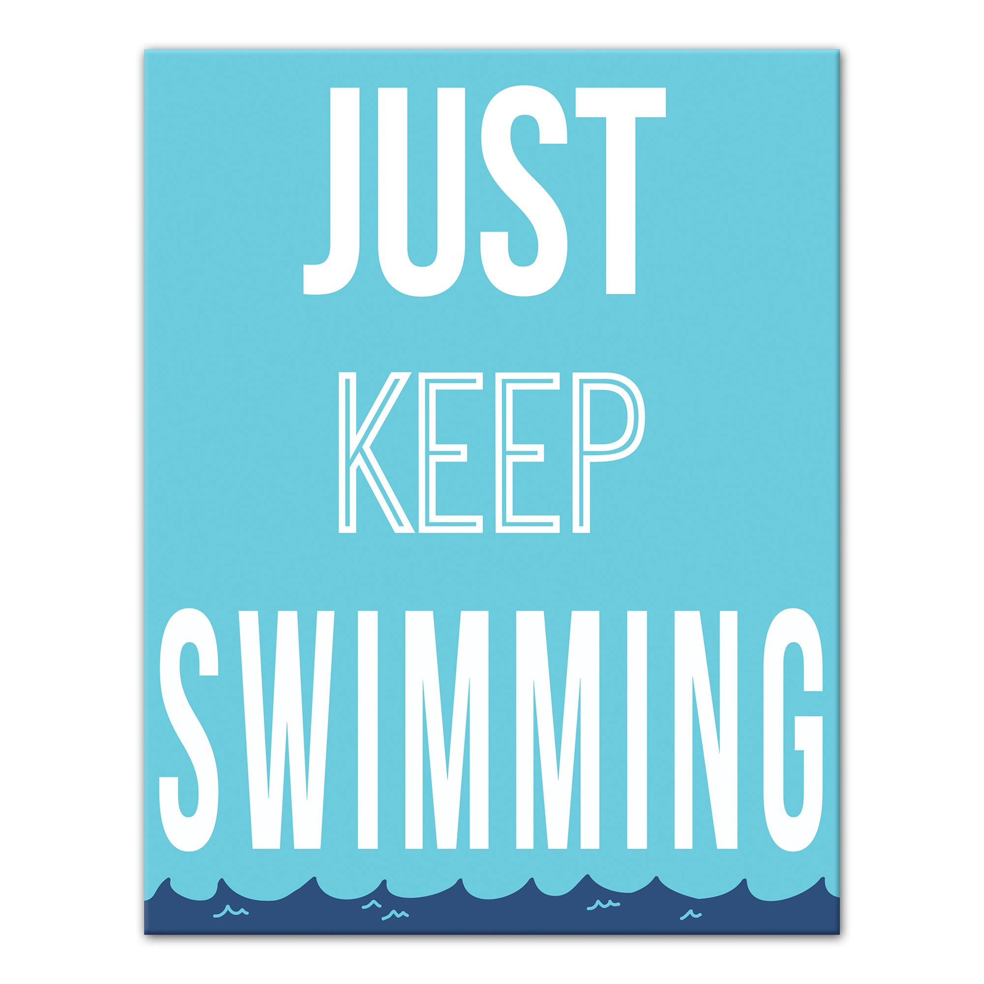 Just Keep Swimming 11x14 Canvas Wall Art