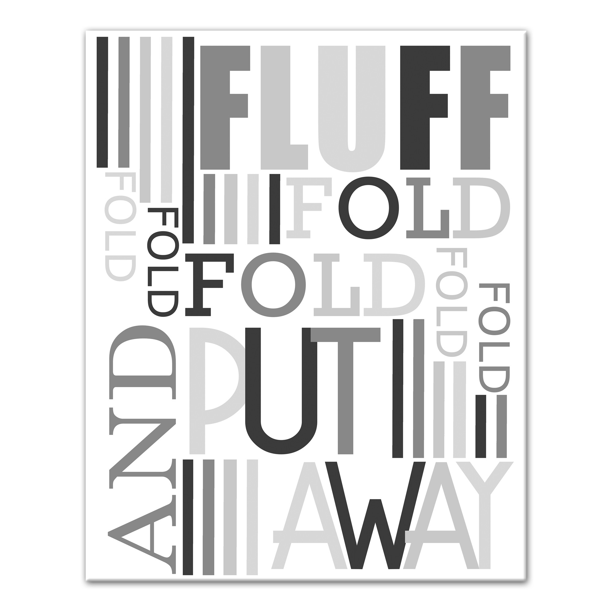 Laundry Words Collage Canvas Wall Art, 16x20