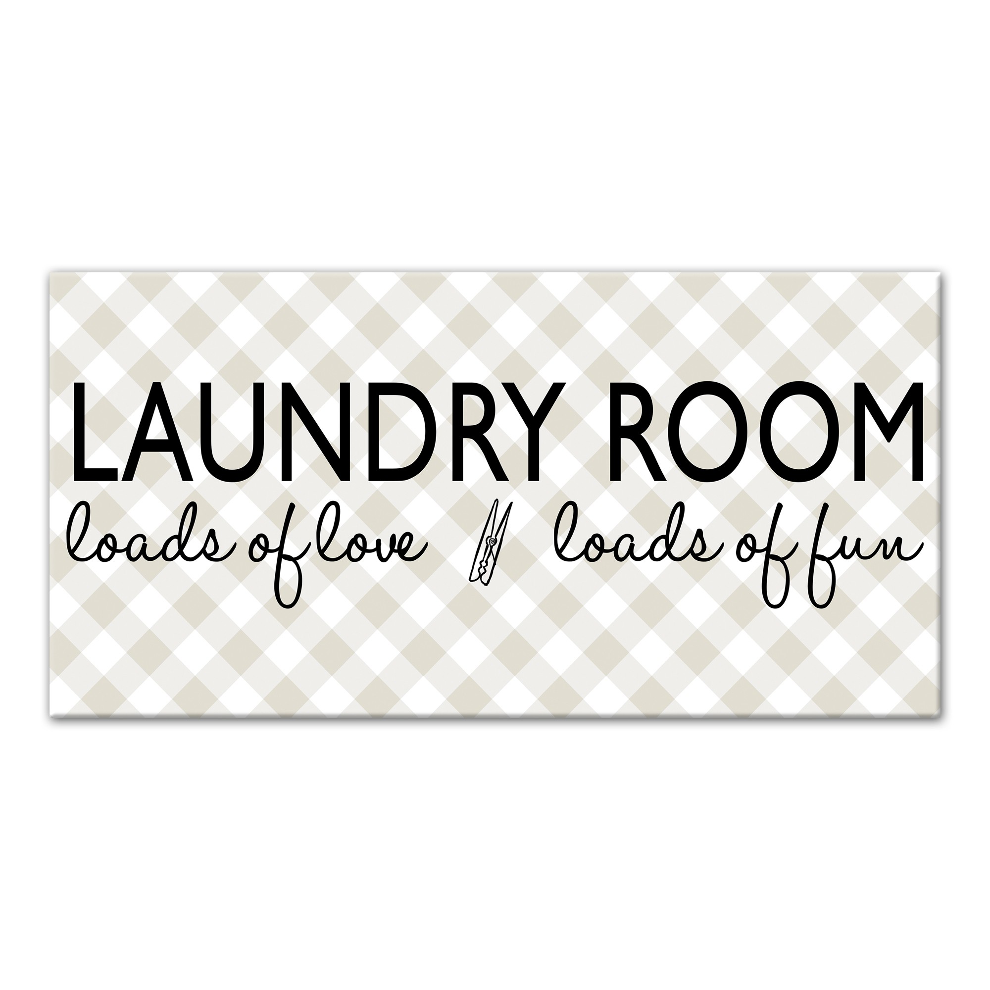 Laundry Room Canvas Wall Art, 10x20