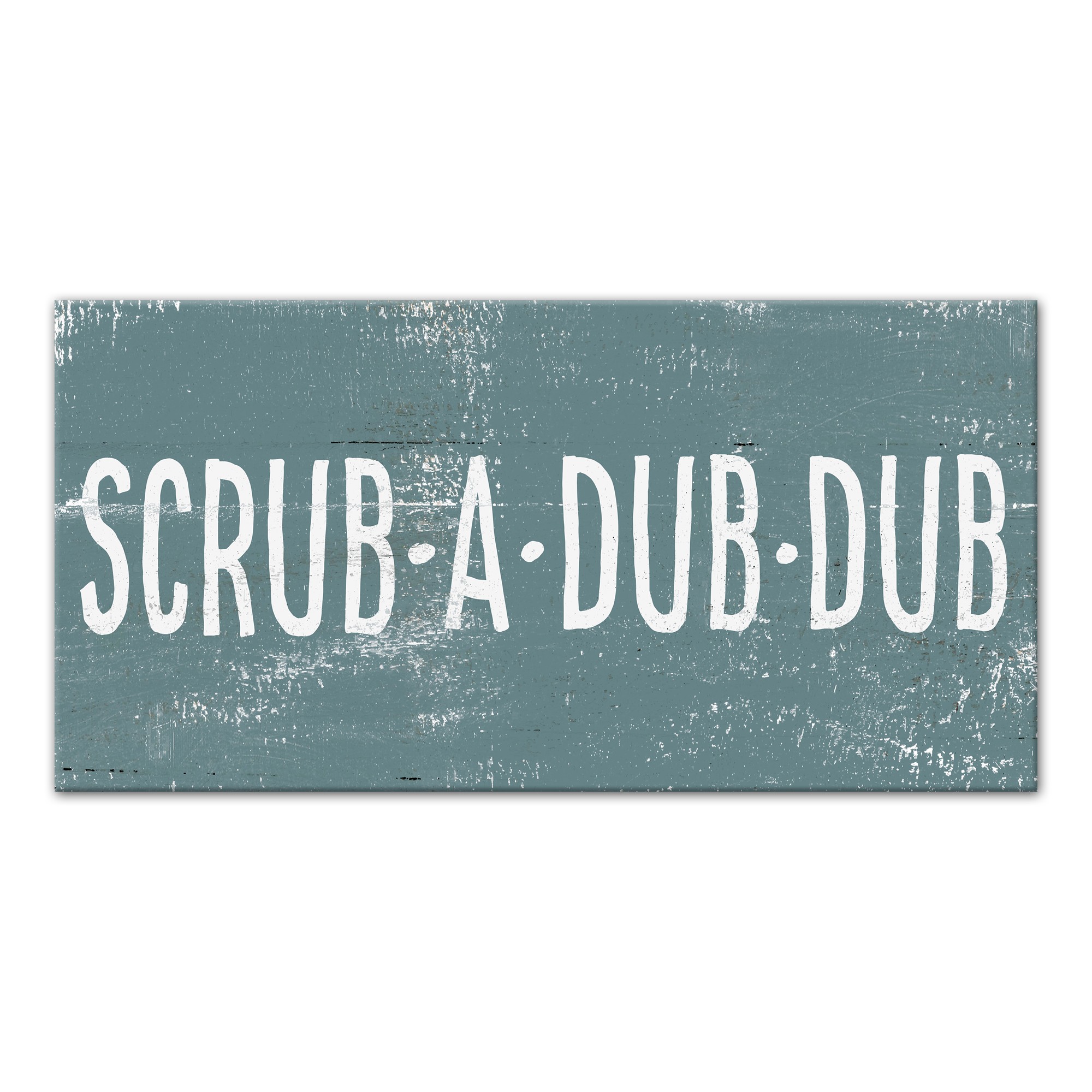 Scrub A Dub Dub Canvas Wall Art, 10x20