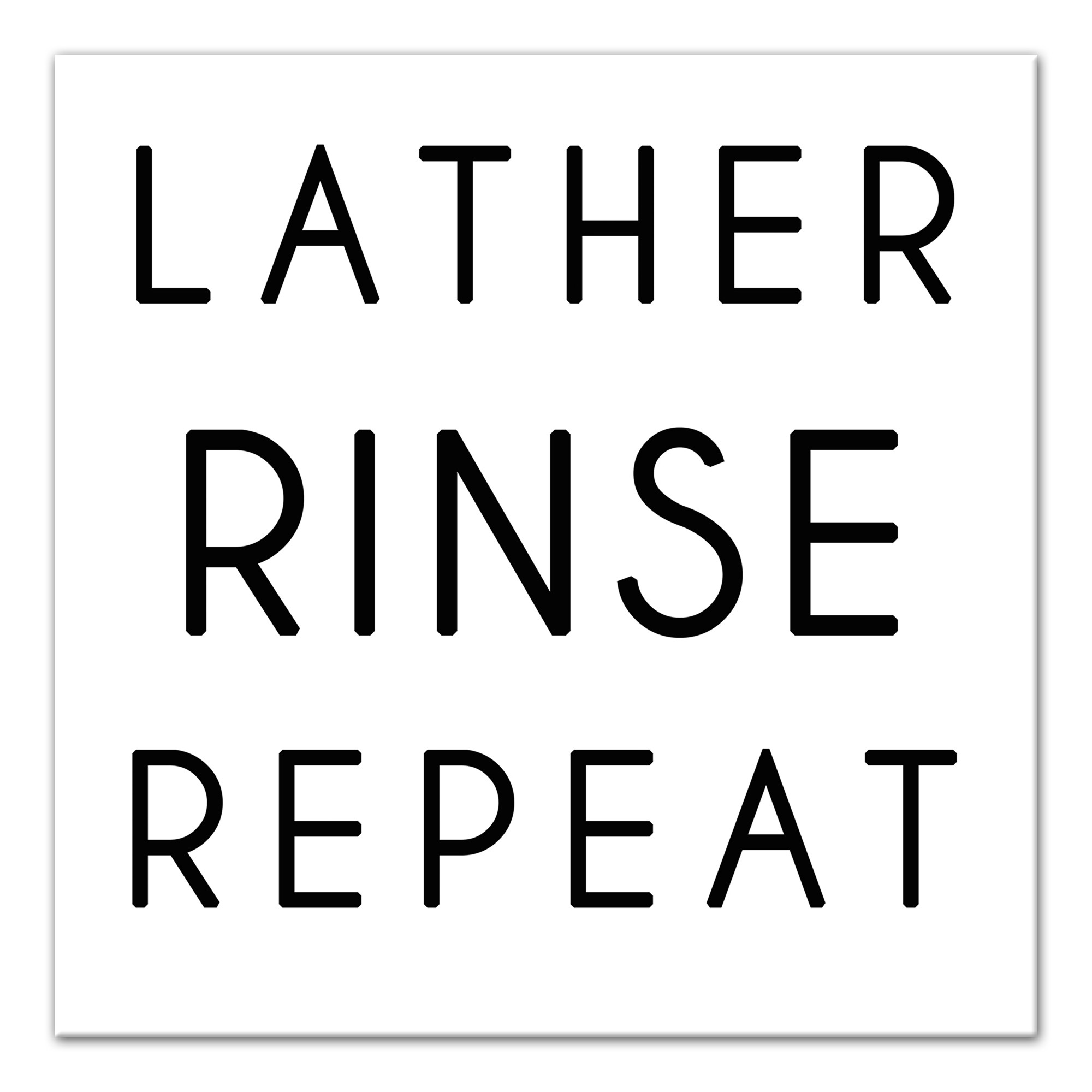 Lather Rinse Repeat Wall Art