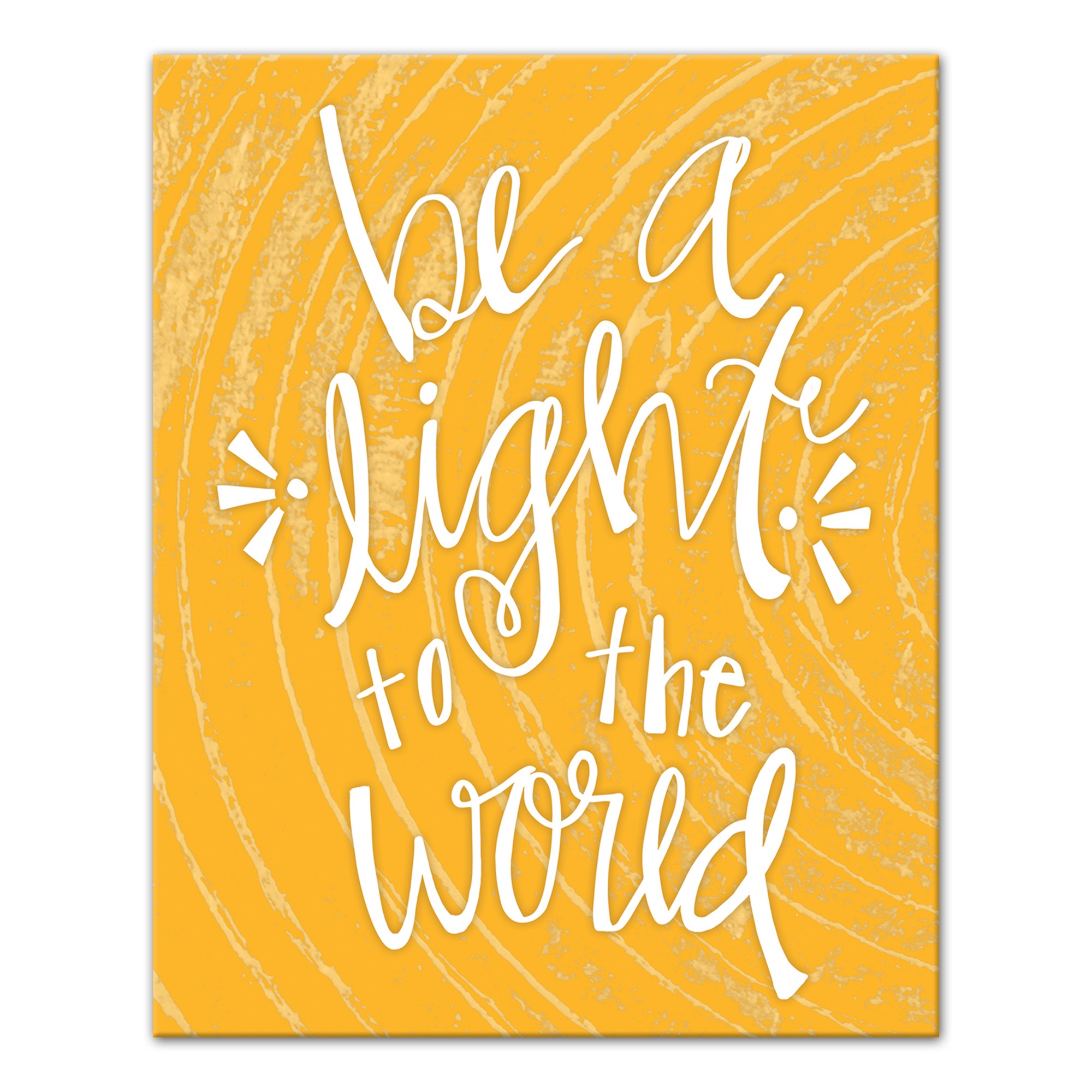 Be the Light in the World Yellow Wall Art