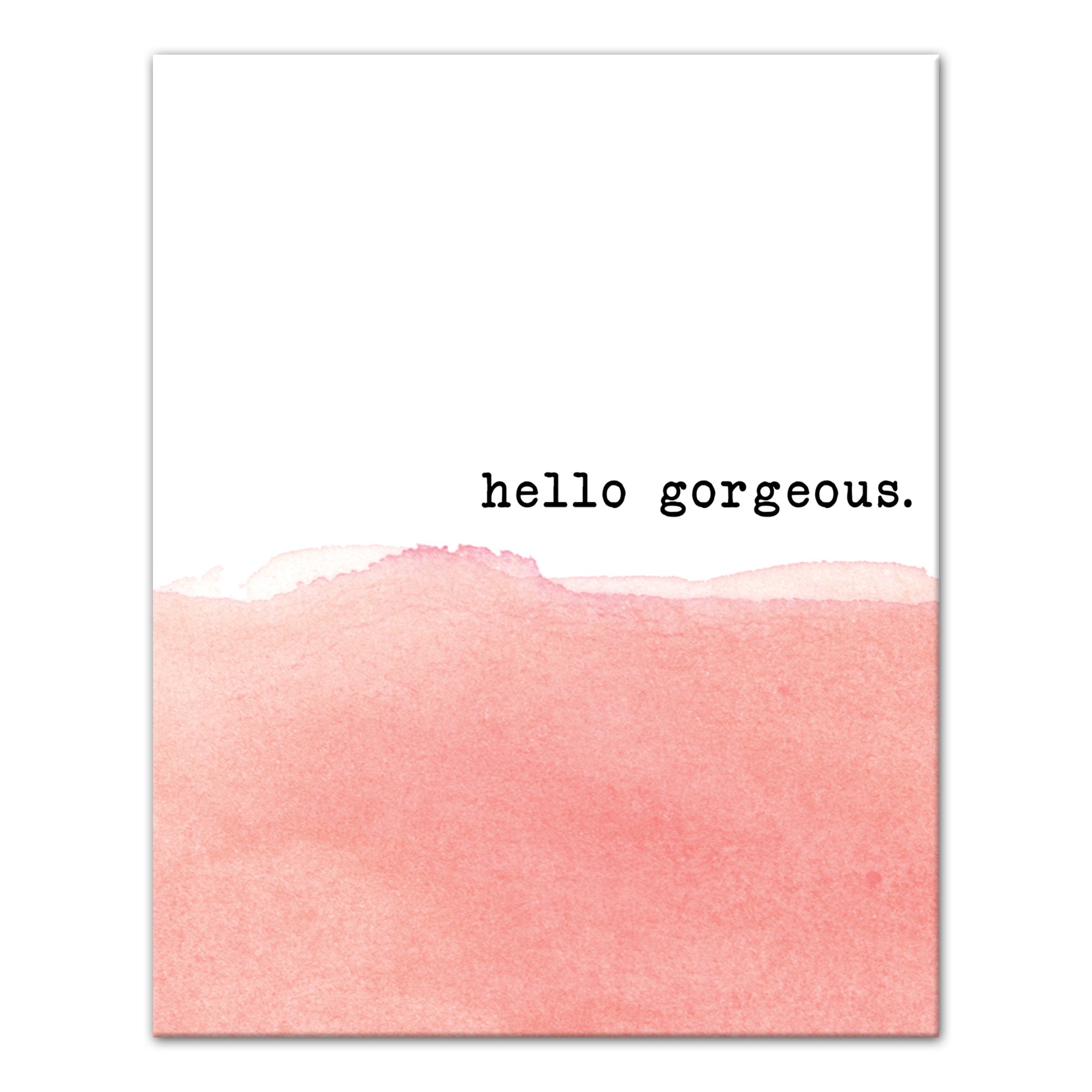 Hello Gorgeous Canvas Wall Art, 8x10