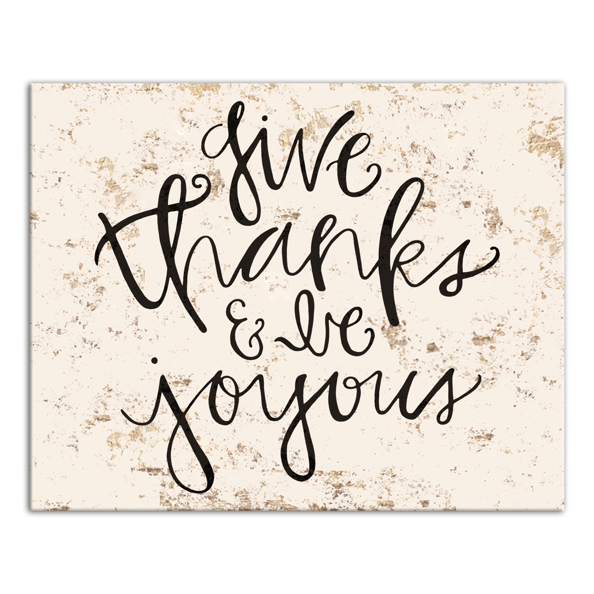 Give Thanks and Be Joyful 16x20 Canvas Wall Art