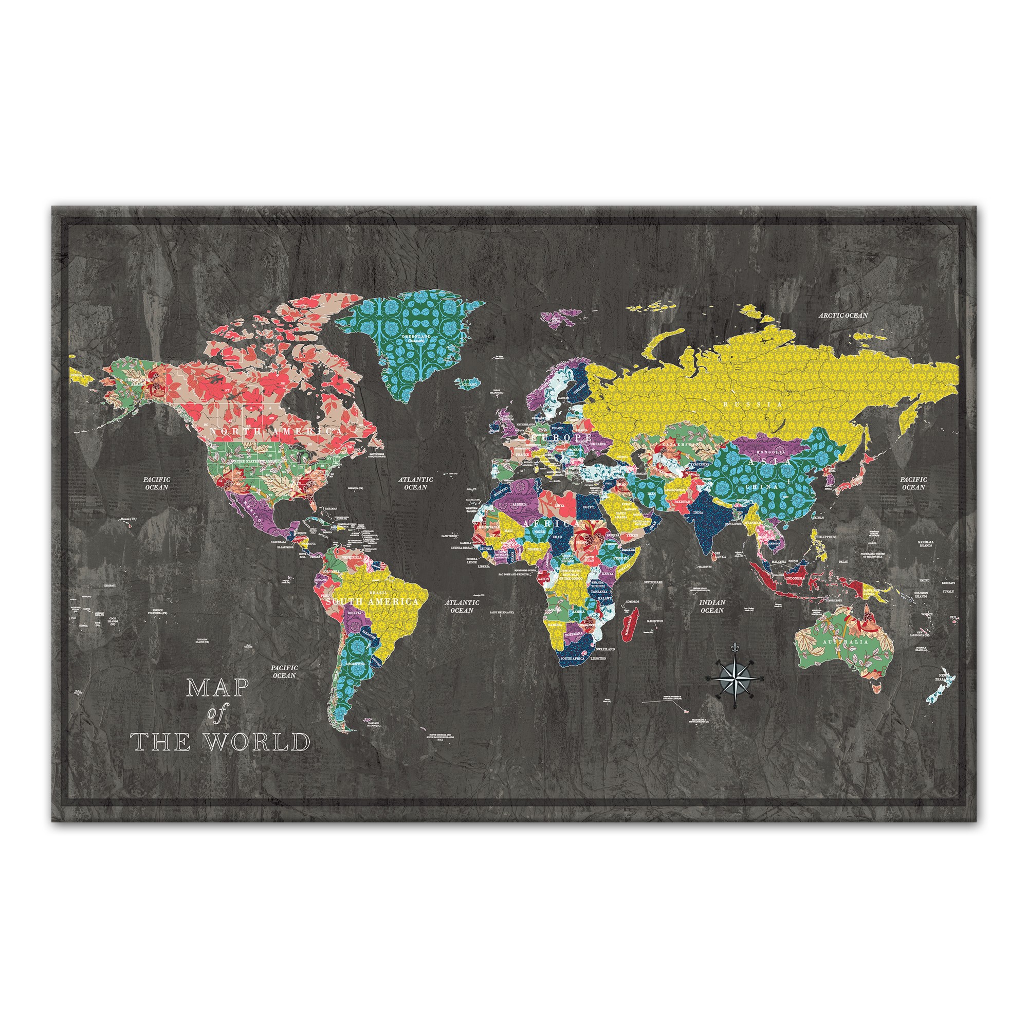 Colorful World Map