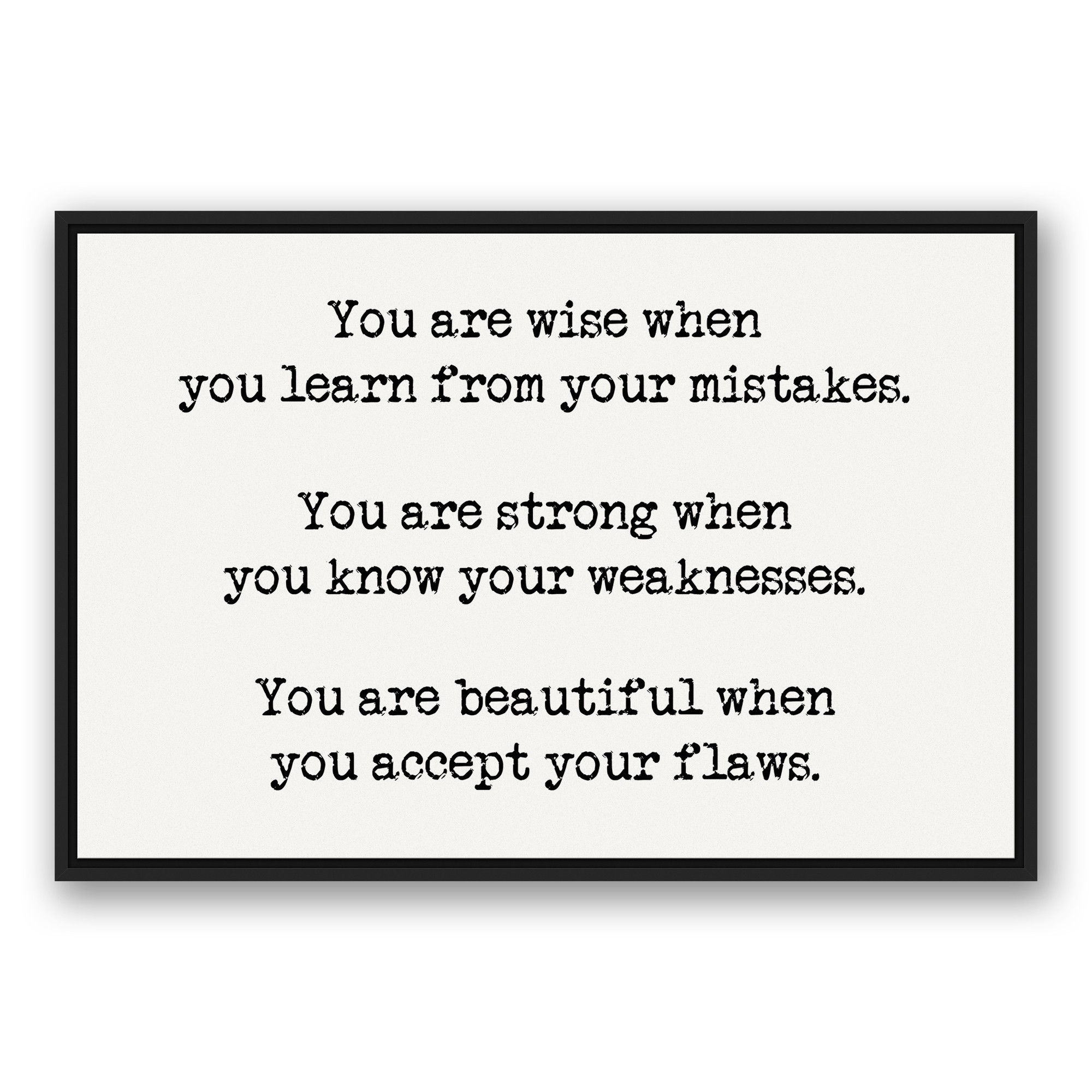 You are Wise Strong and Beautiful Wall Art