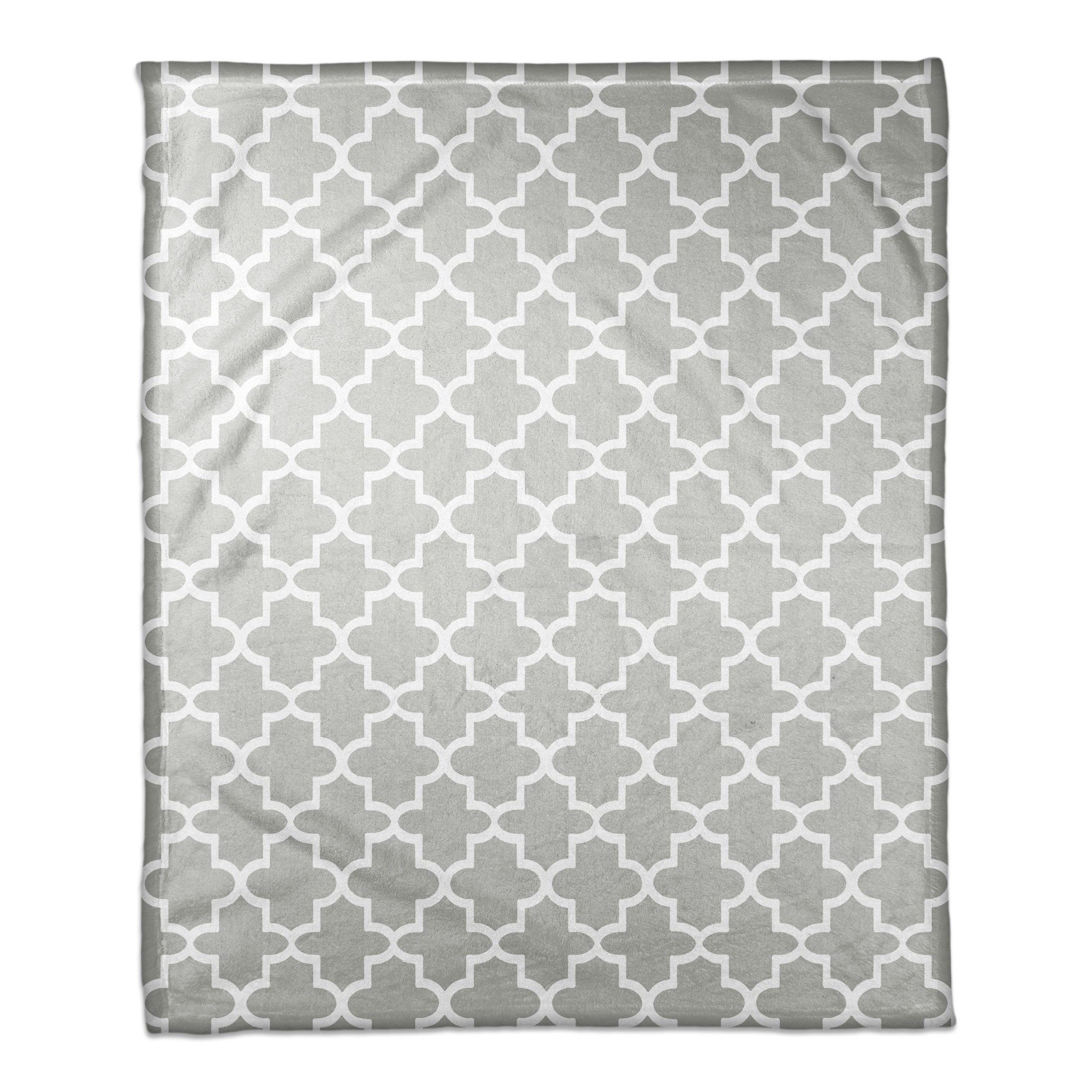 Beige Quatrefoil Duvet Cover