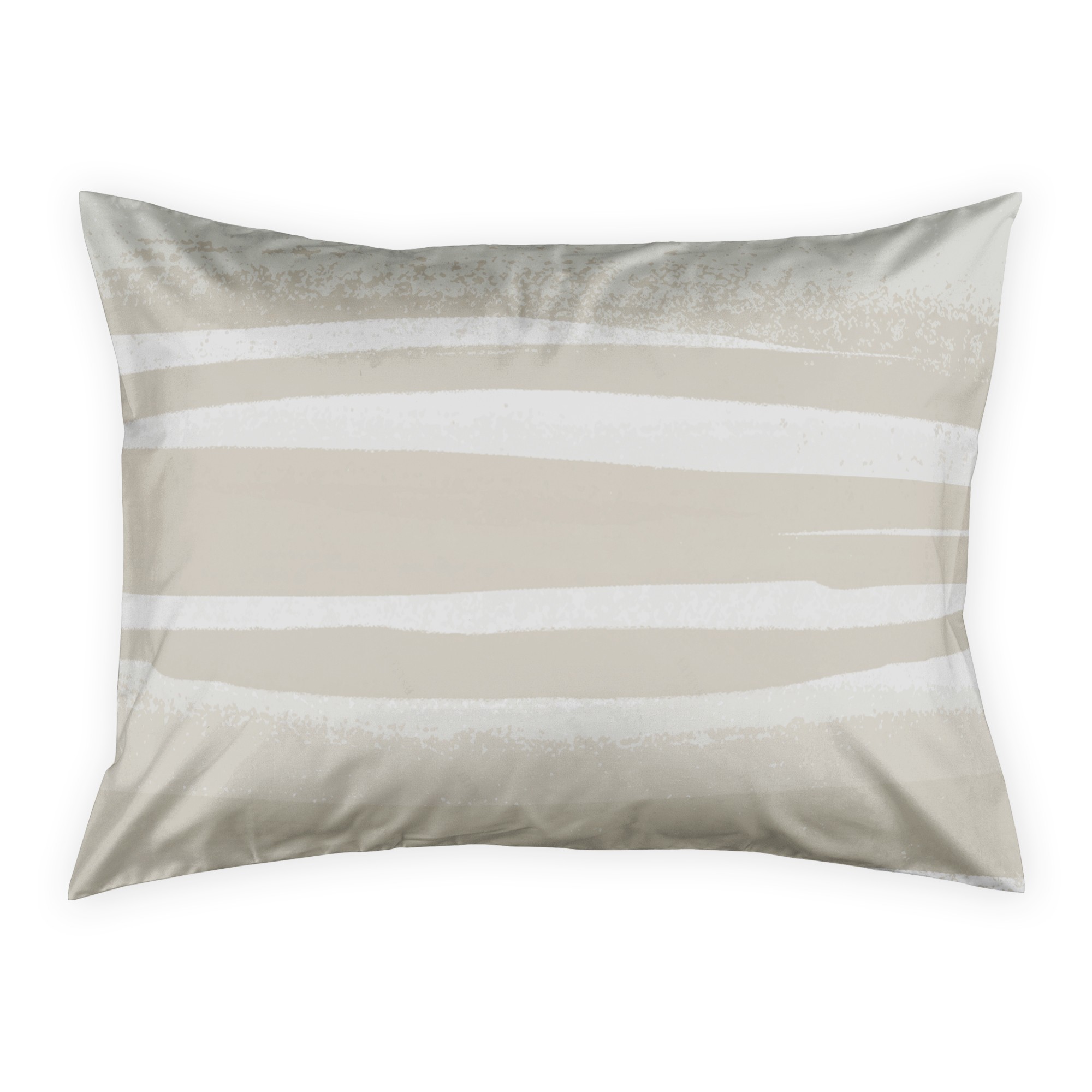 Beige Abstract Lines Sham