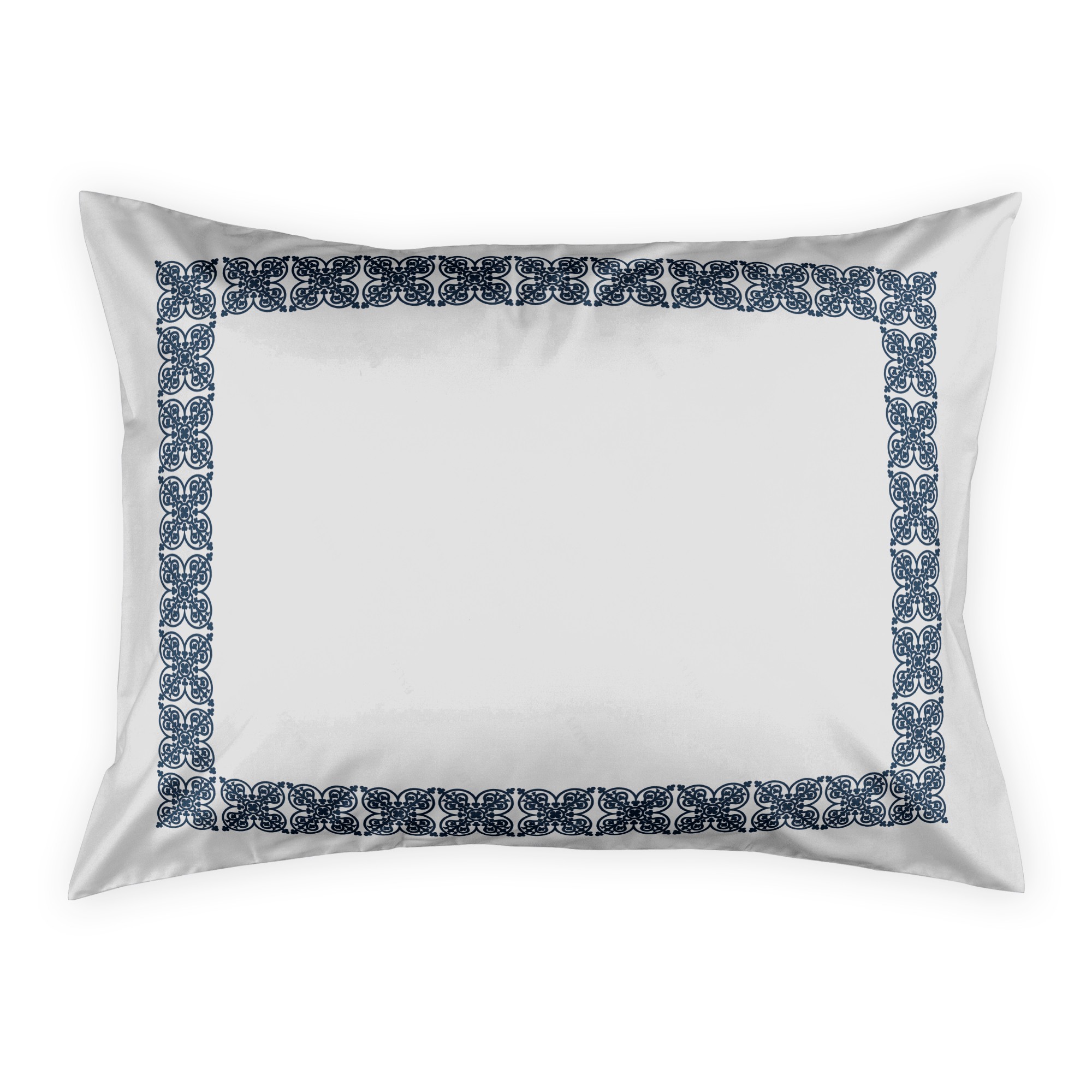 Blue Medallion Border Sham