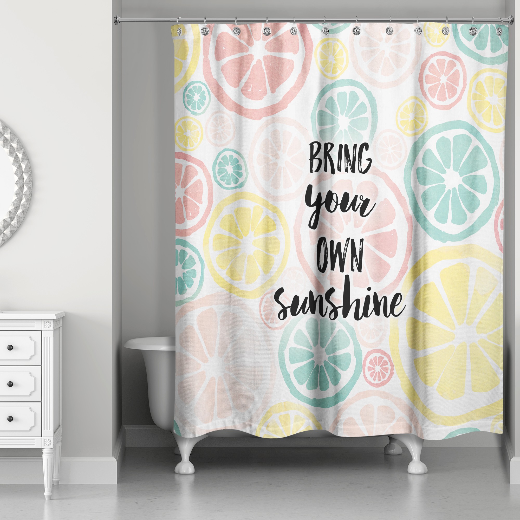  Bring Your Own Sunshine 71x74 Shower Curtain