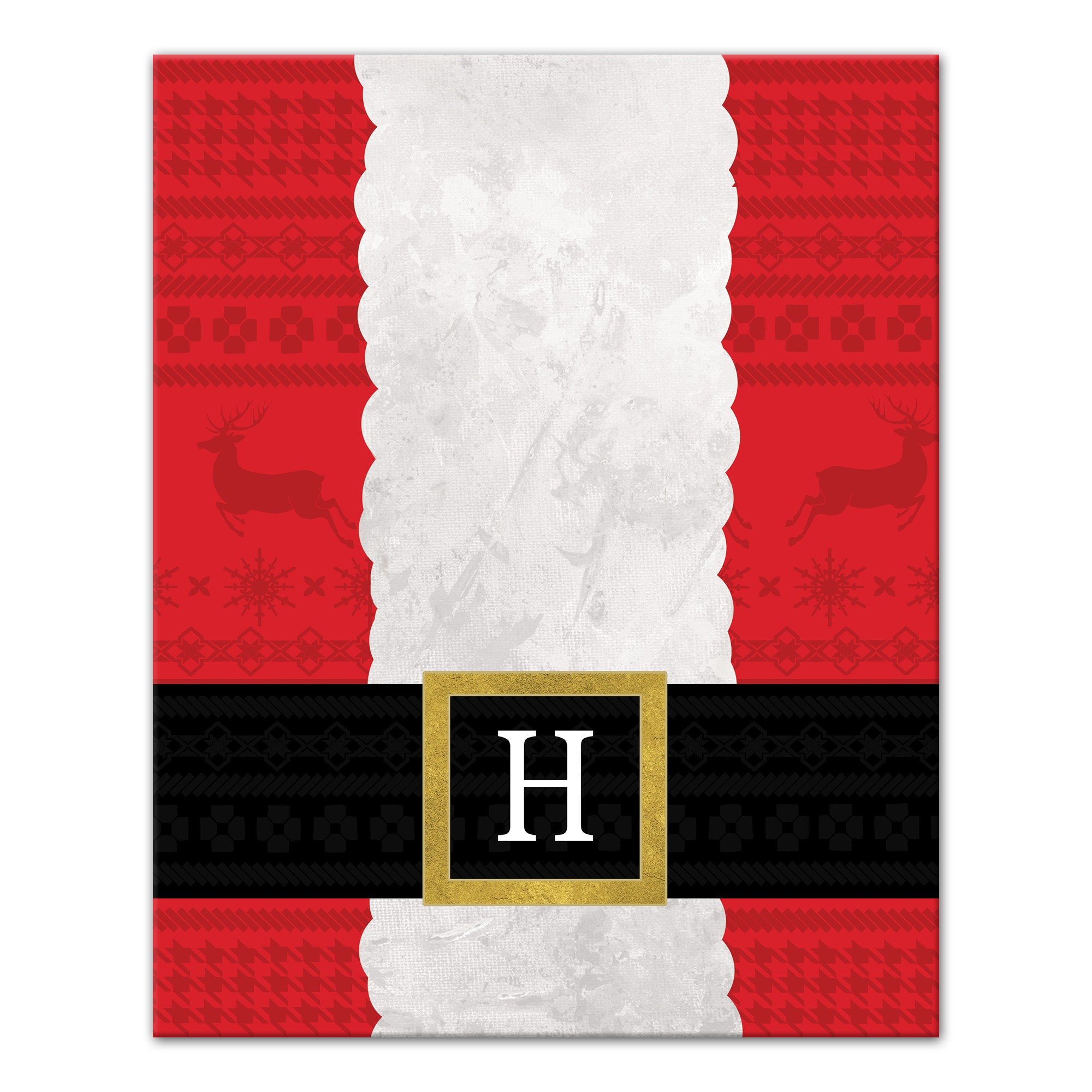 Santa Suit 16x20 Personalized Canvas Wall Art