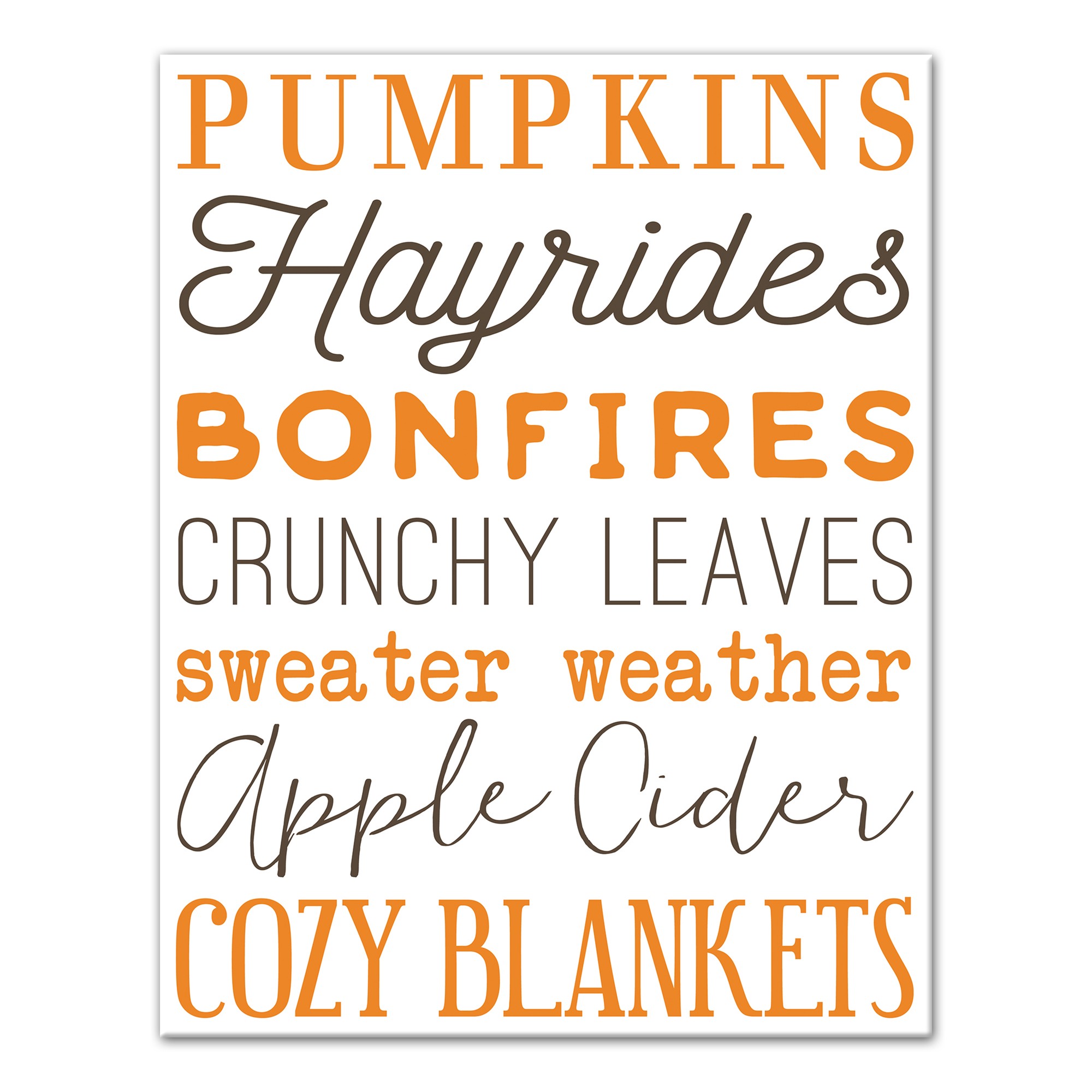 Best of Fall 11x14 Canvas Wall Art