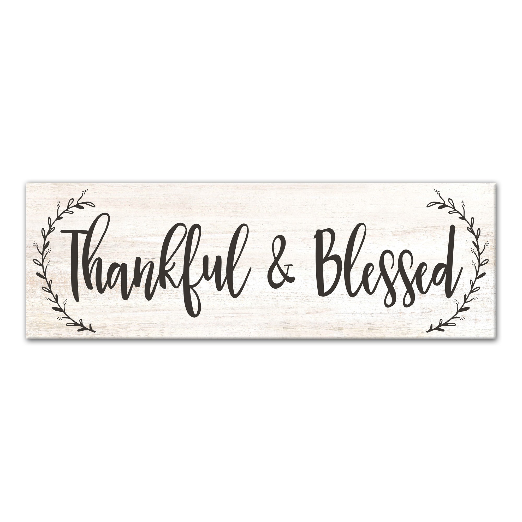 Thankful & Blessed 12x36 Canvas Wall Art
