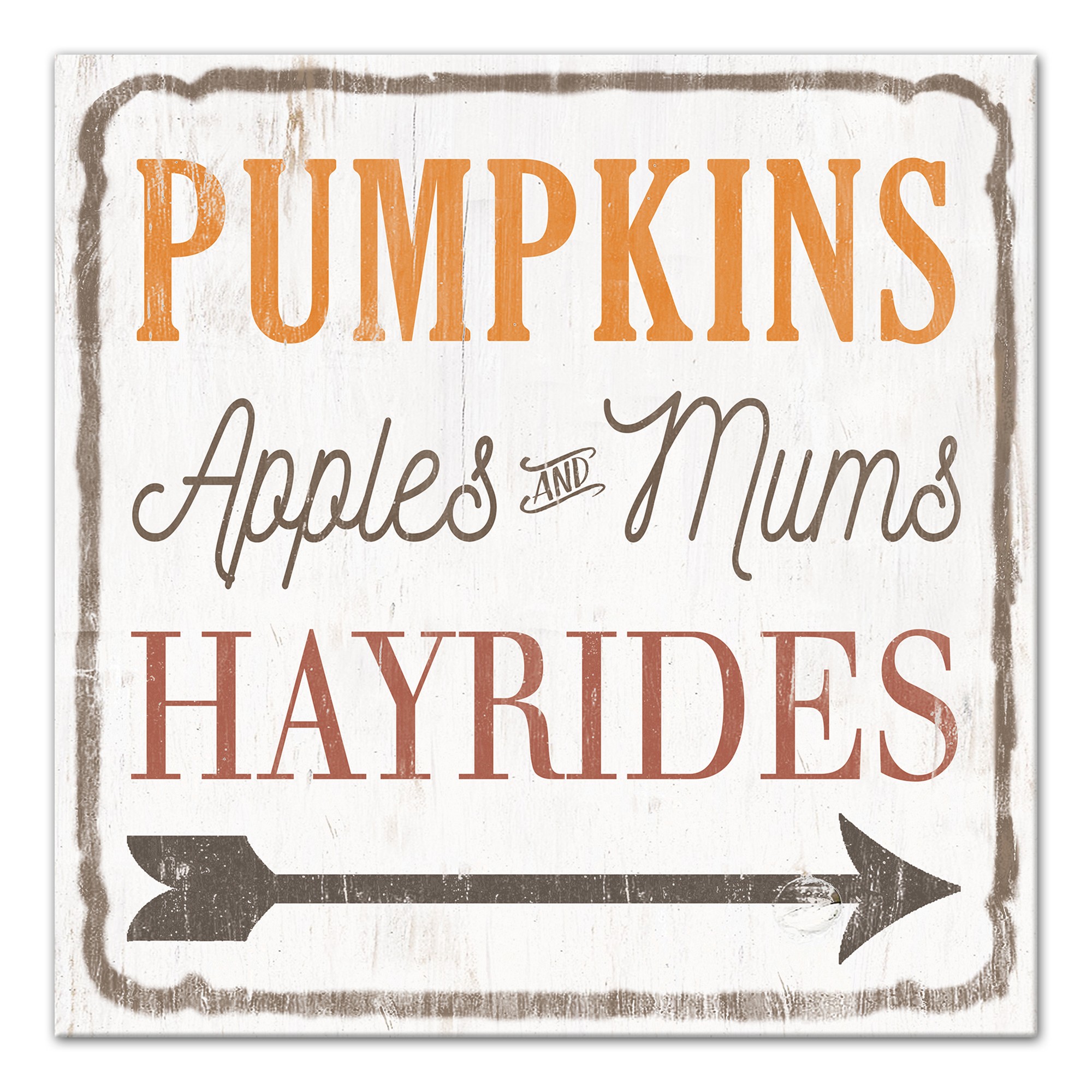 Fall This Way 12x12 Canvas Wall Art