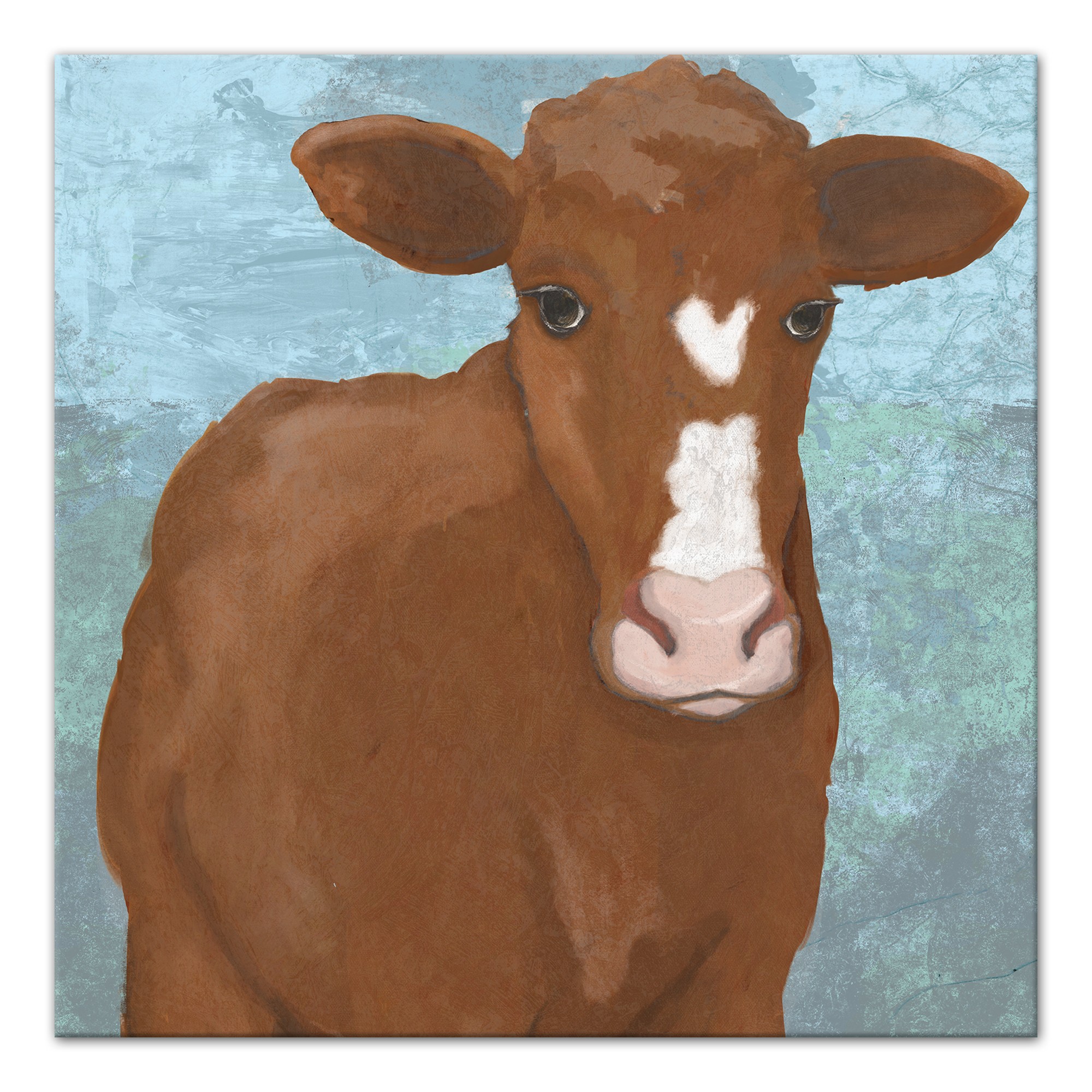 Designs Direct Creative Group Brown Cow Painting Print Wall Art