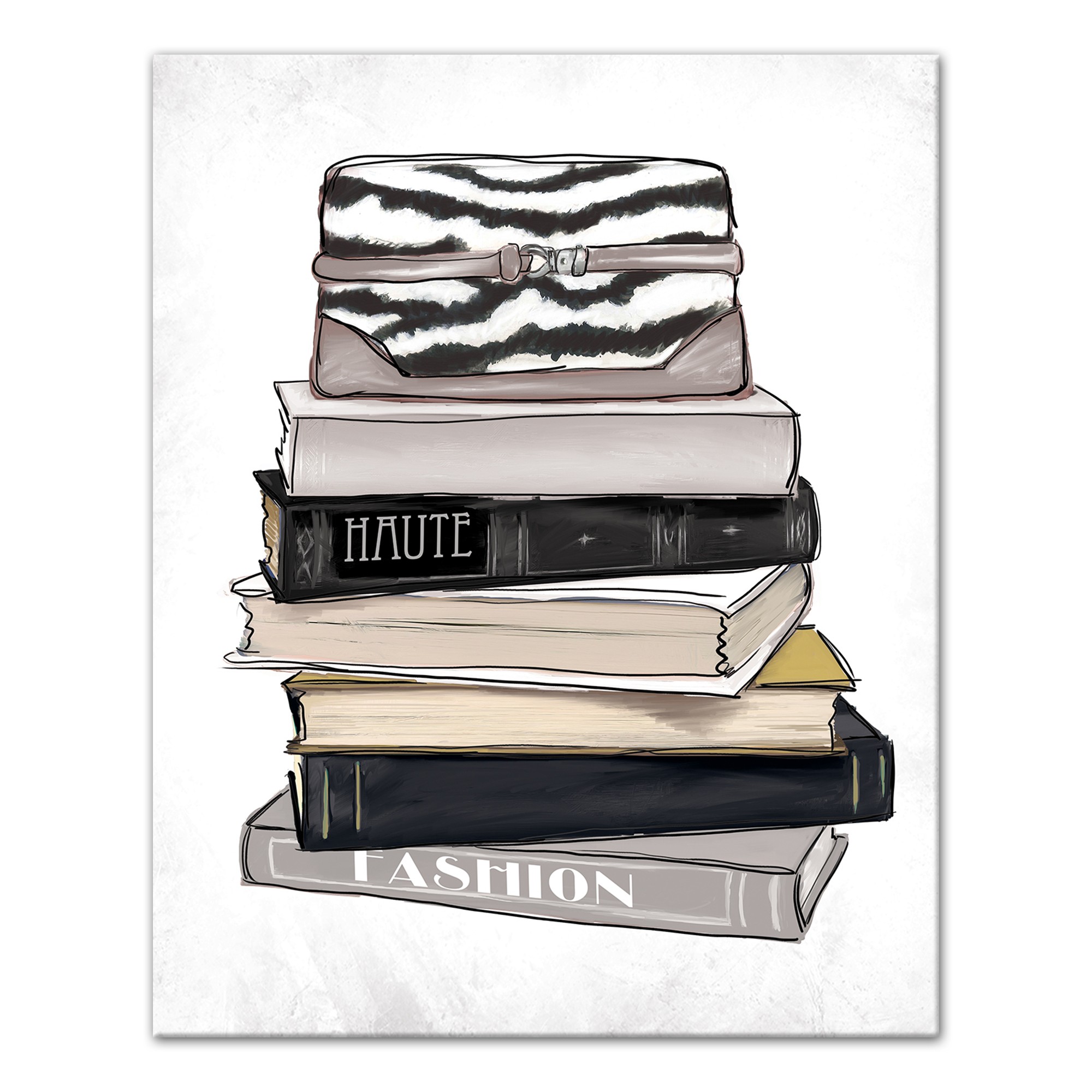 Designs Direct Creative Group Fashion Book Stack Wall Art
