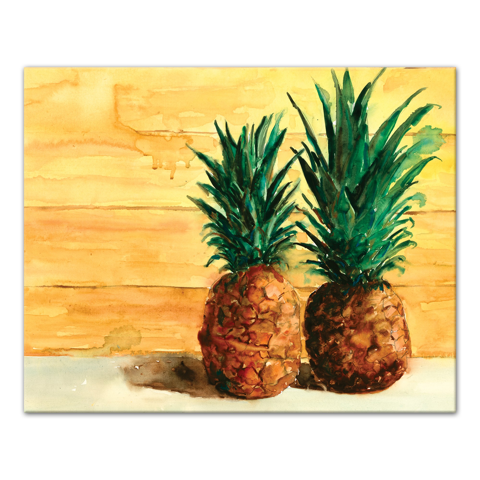 Tropical Beached Pineapple Pair  Wall Art