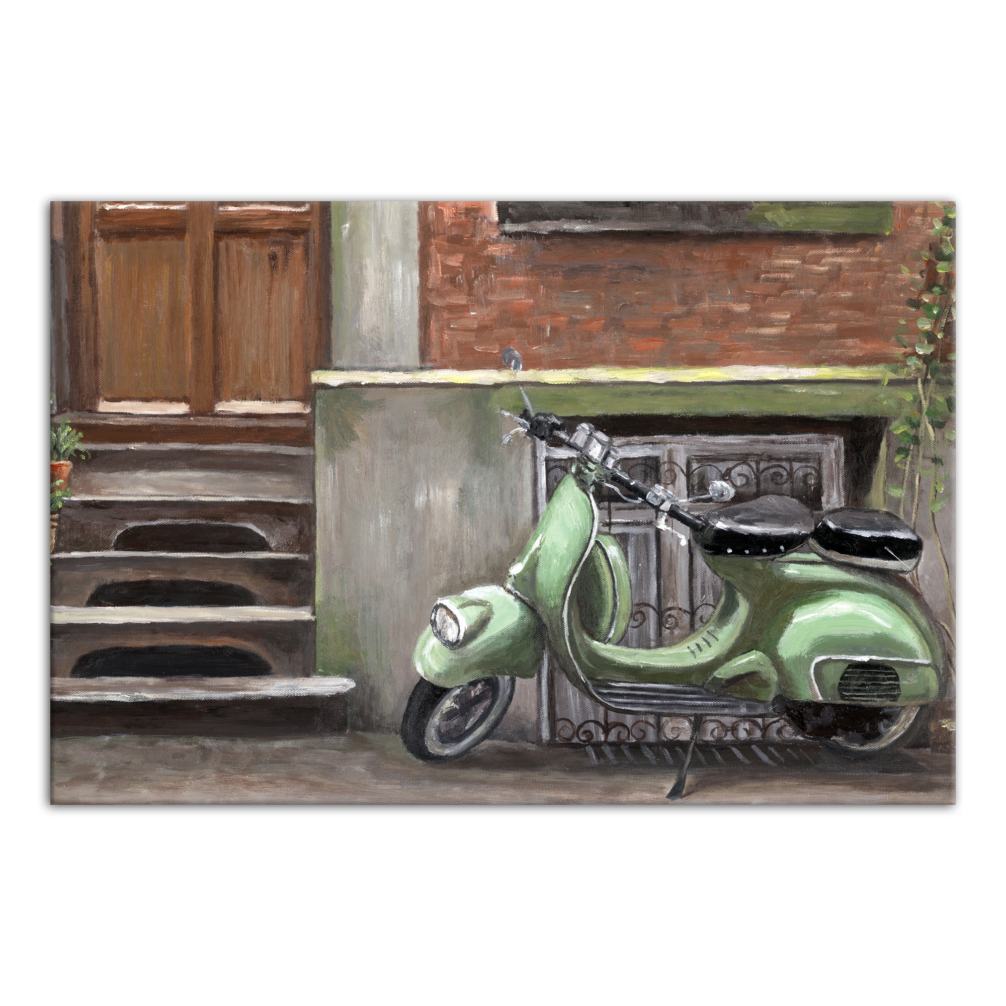 Designs Direct Creative Group Mint Green Scooter Wall Art