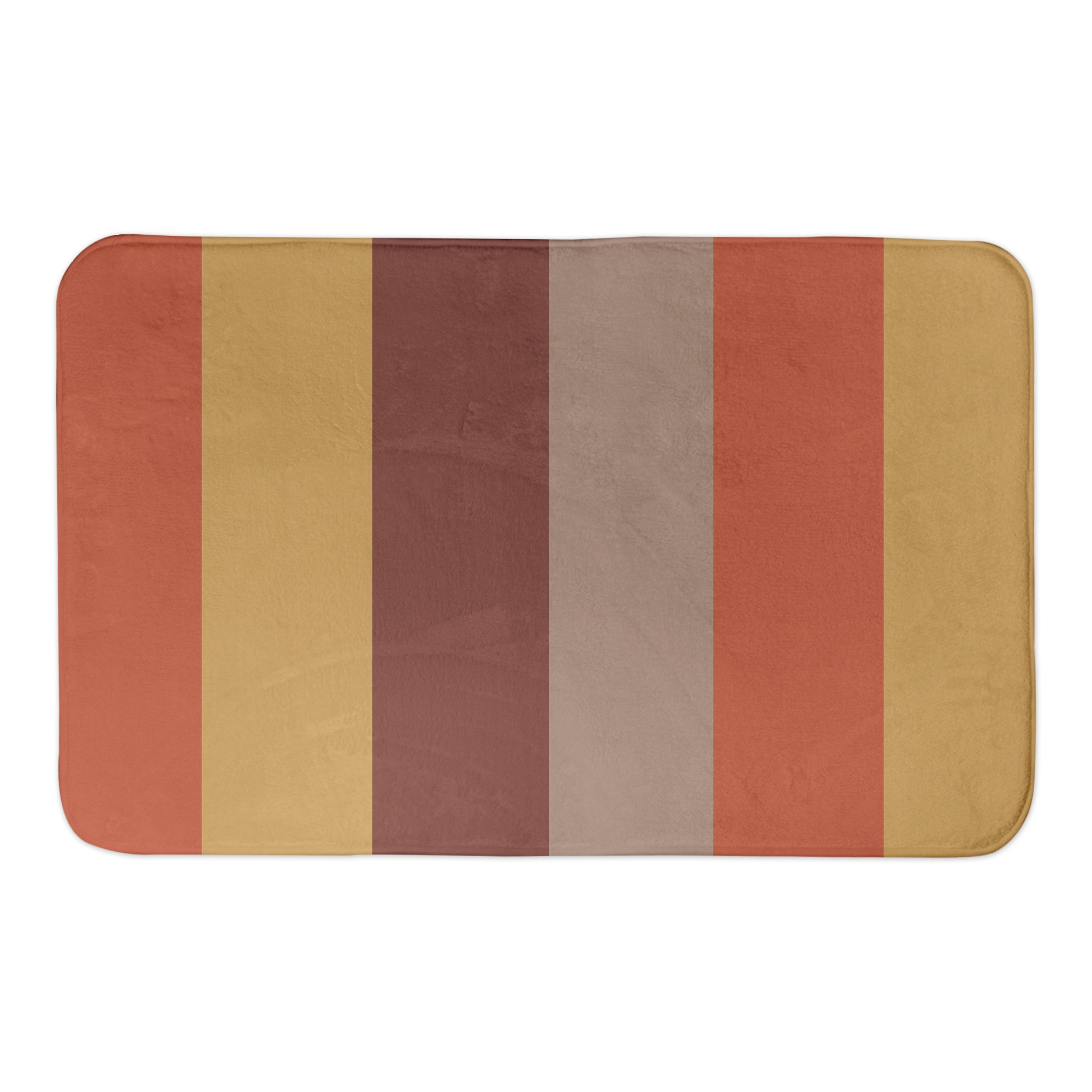 Fall Stripes 34x21 Bath Mat