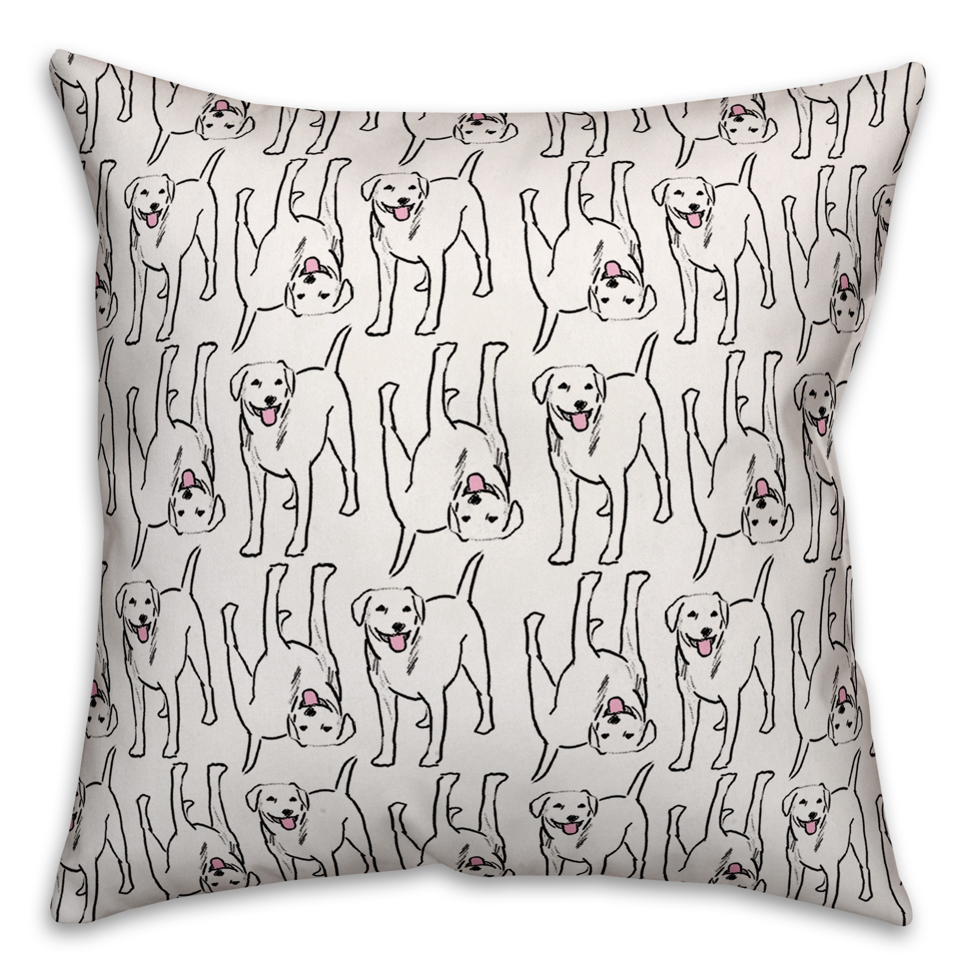 All the White Labs Pillow Cover