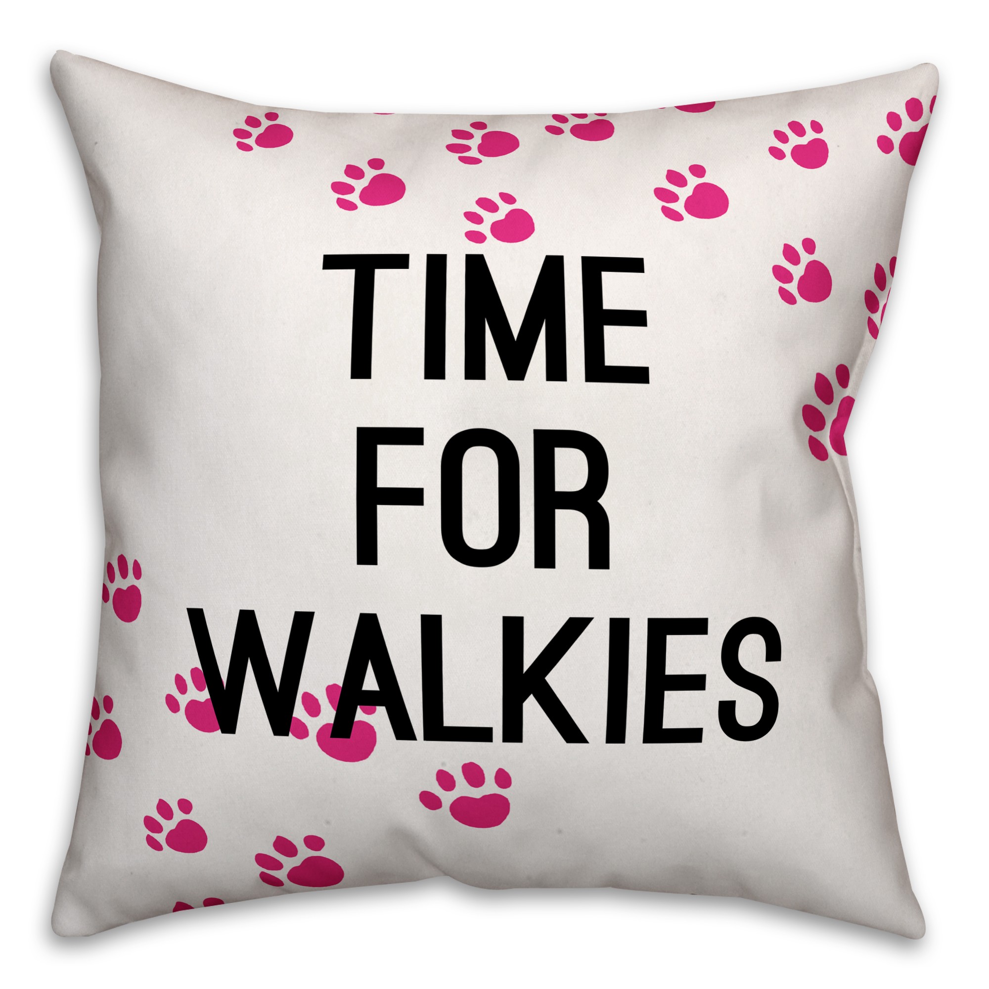 Time for Walkies Pillow Cover
