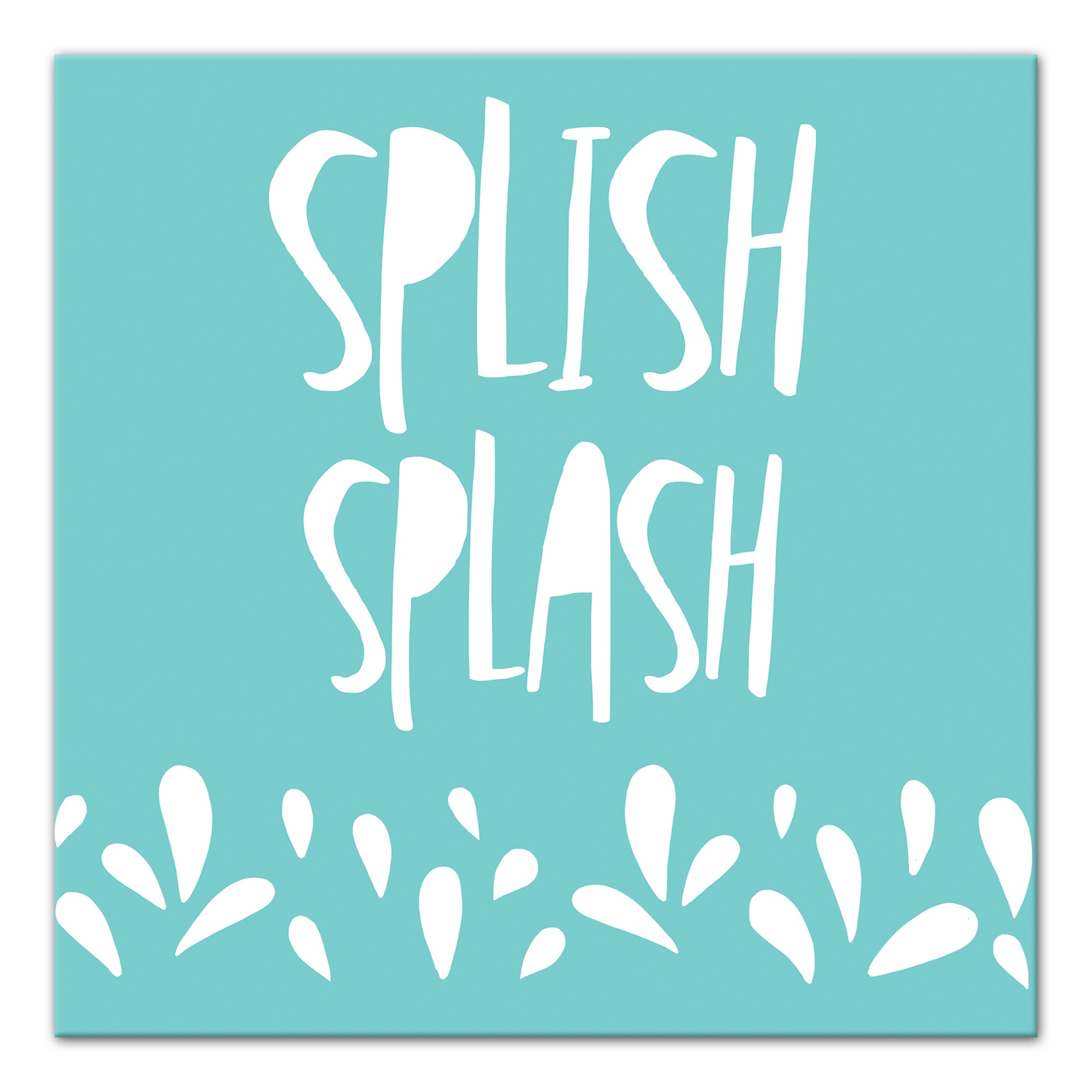 Splish Splash 12x12 Canvas Wall Art
