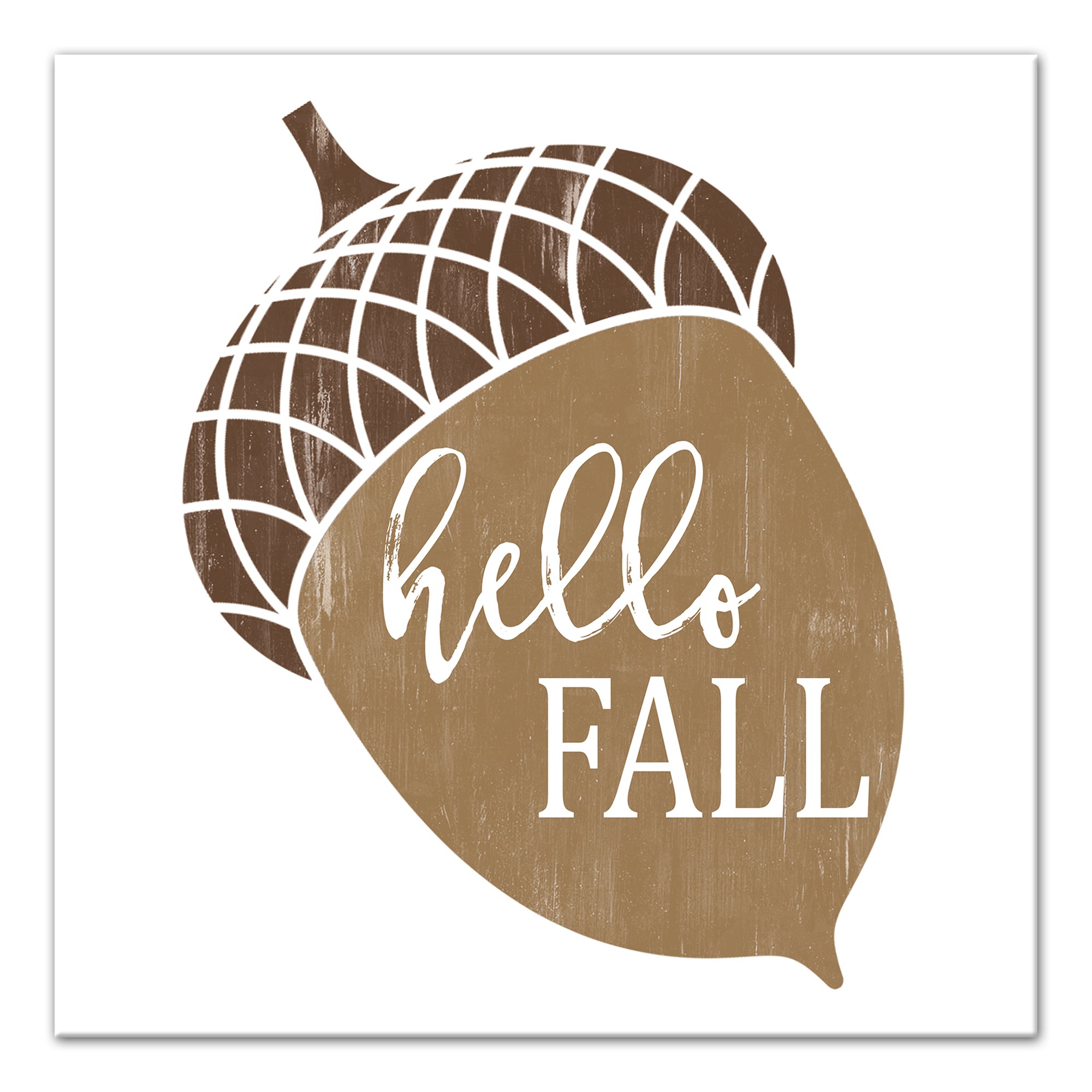 Hello Fall Acorn Wall Art