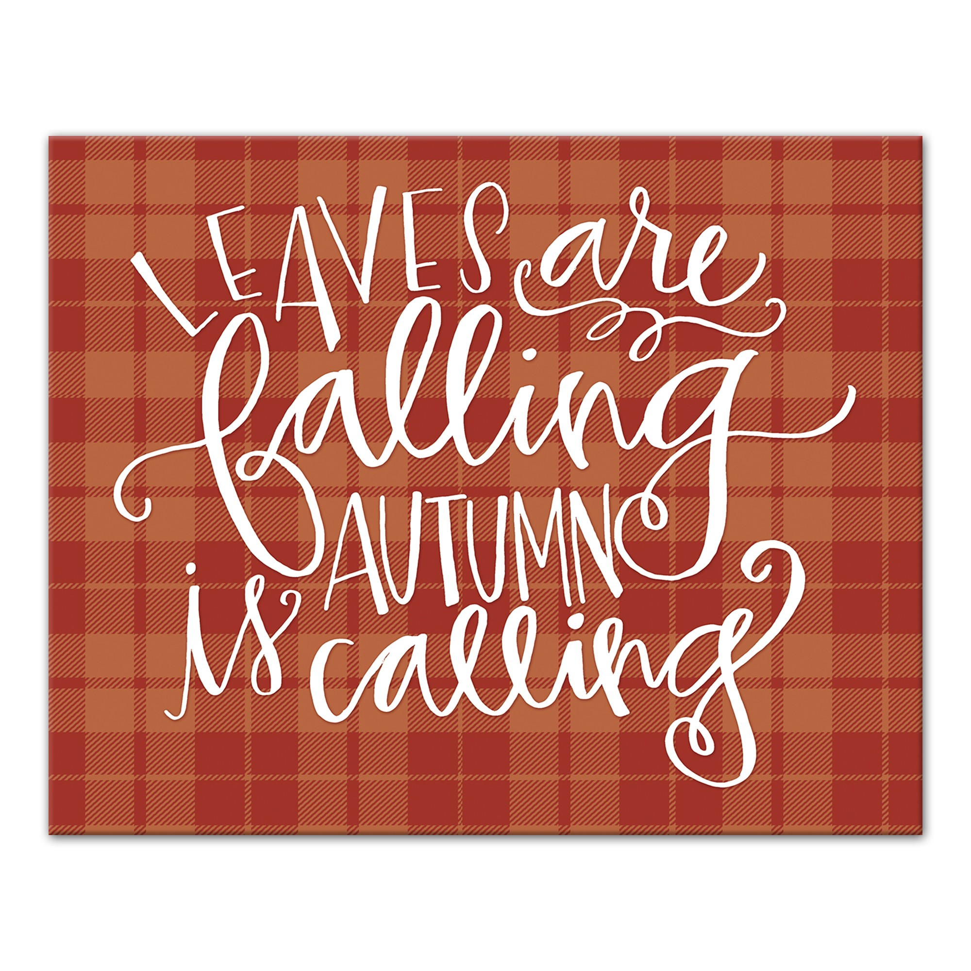 Plaid Autumn Calling Wall Art