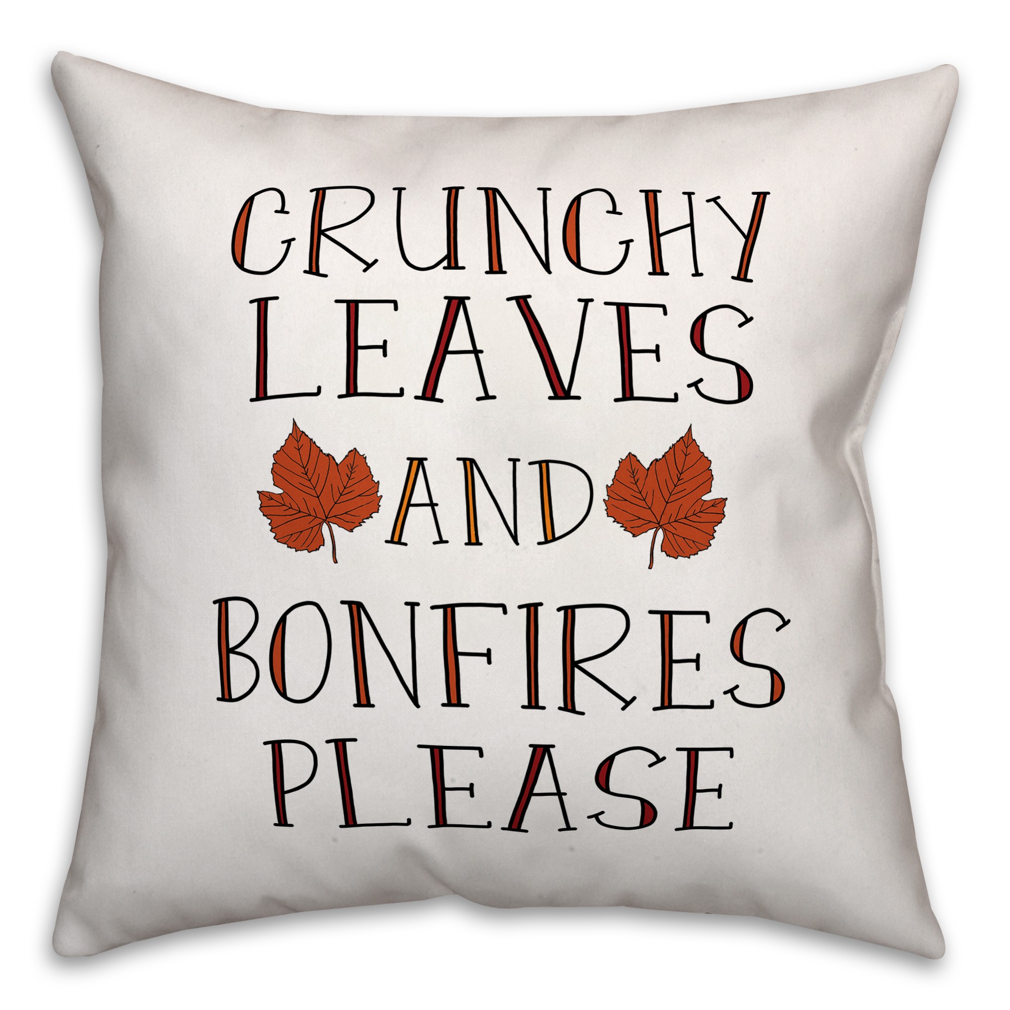 Crunchy Leaves and Bonfires Please Pillow