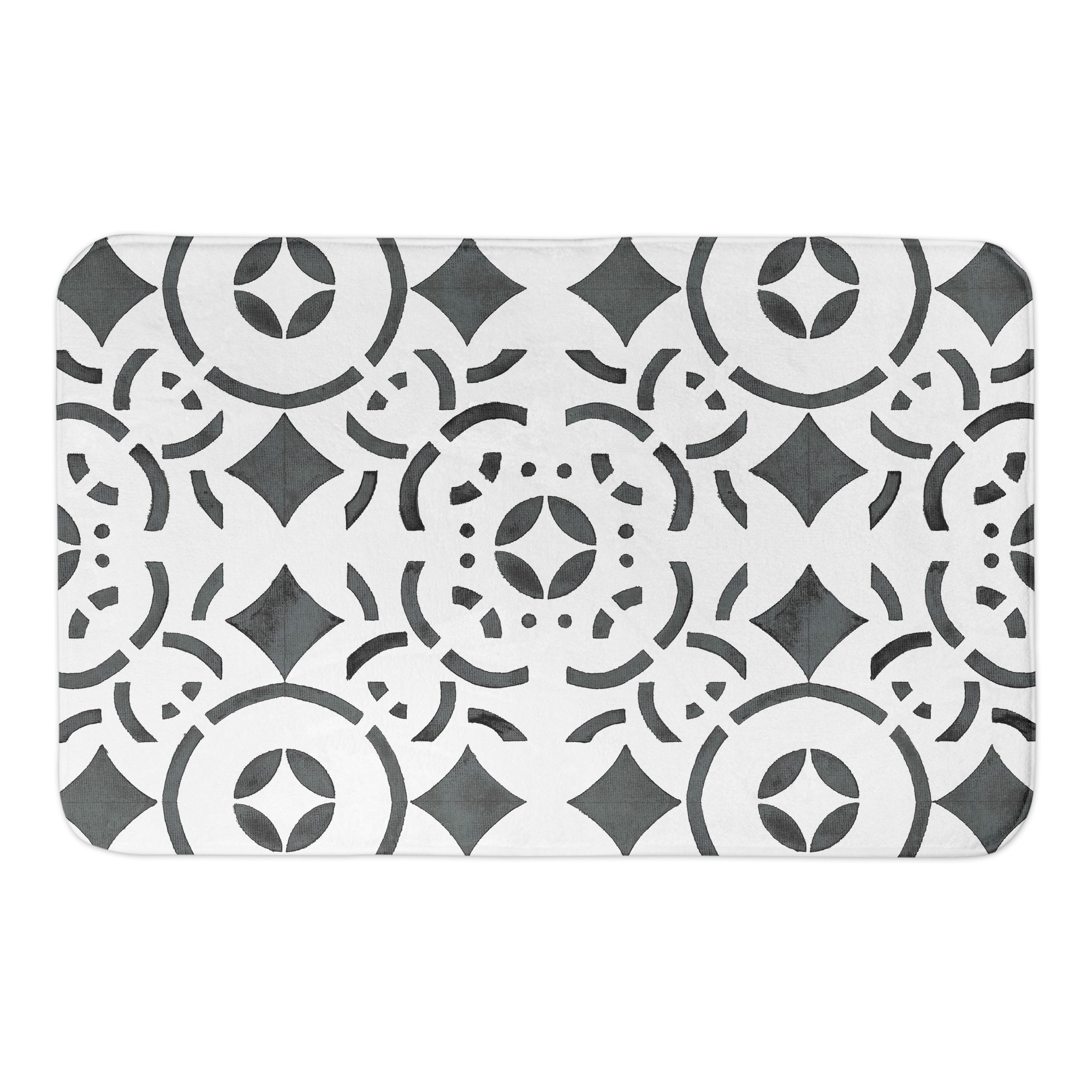 Geometric Tile 34x21 Bath Mat