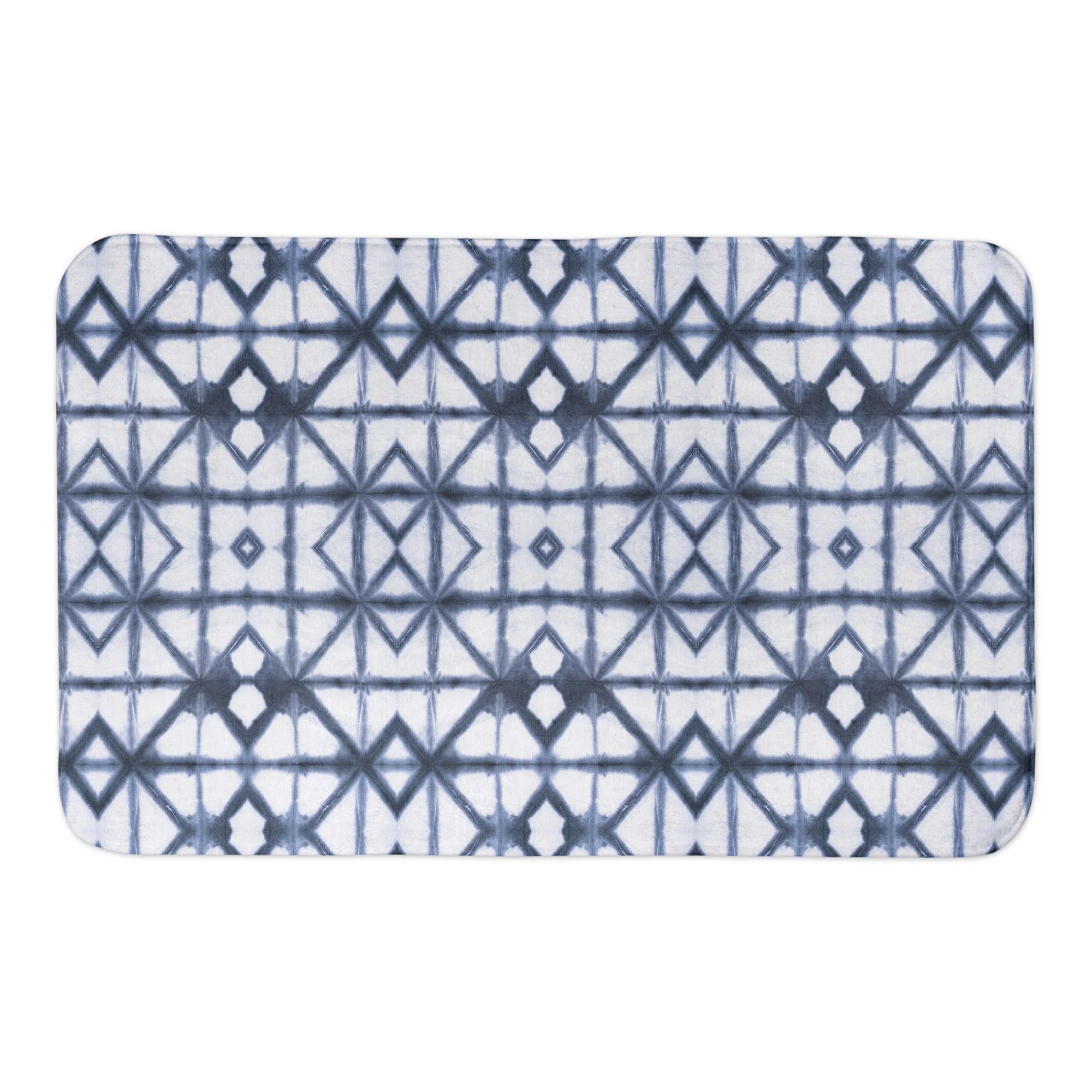 Blue Shibori 34x21 Bath Mat