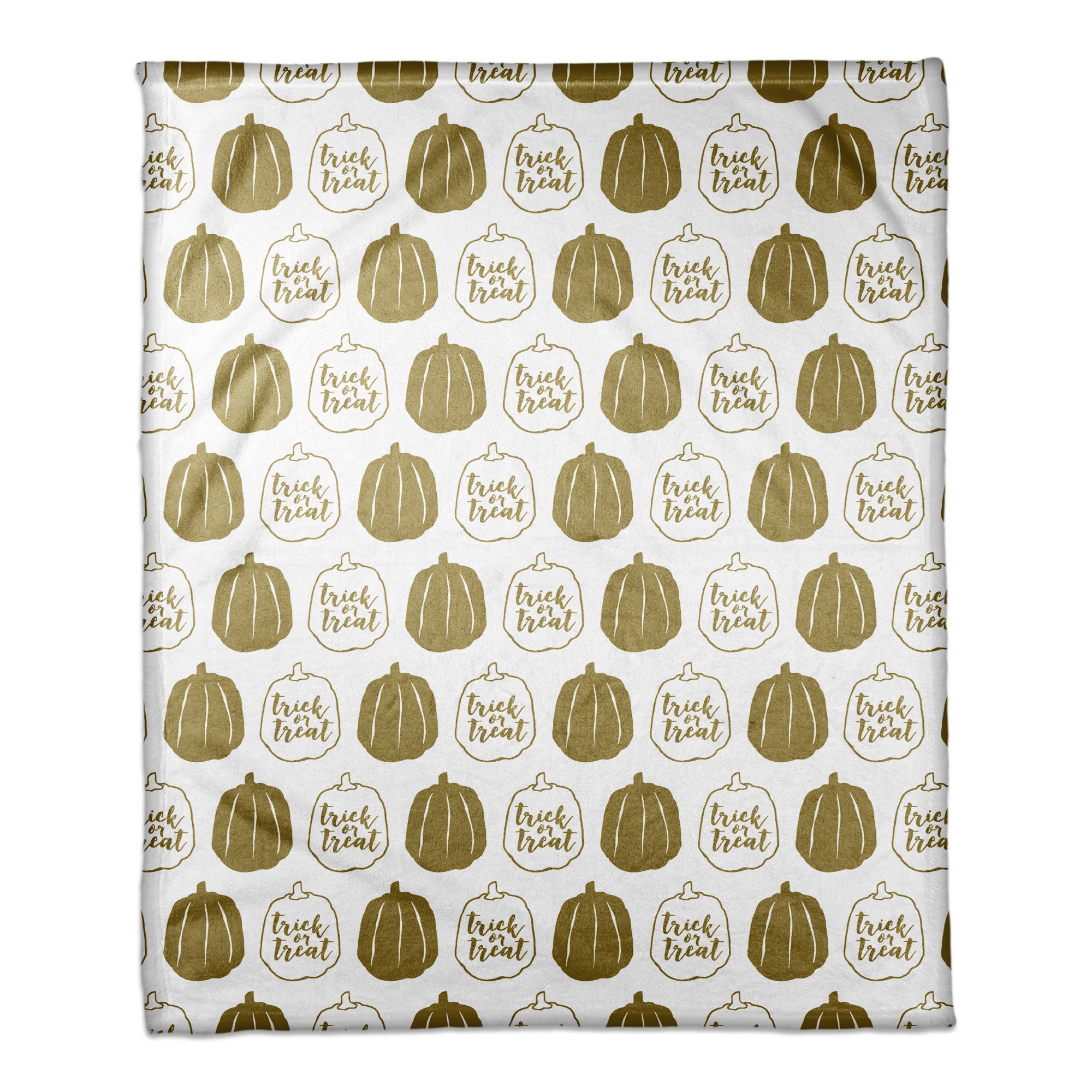 Gold Pumpkins Throw