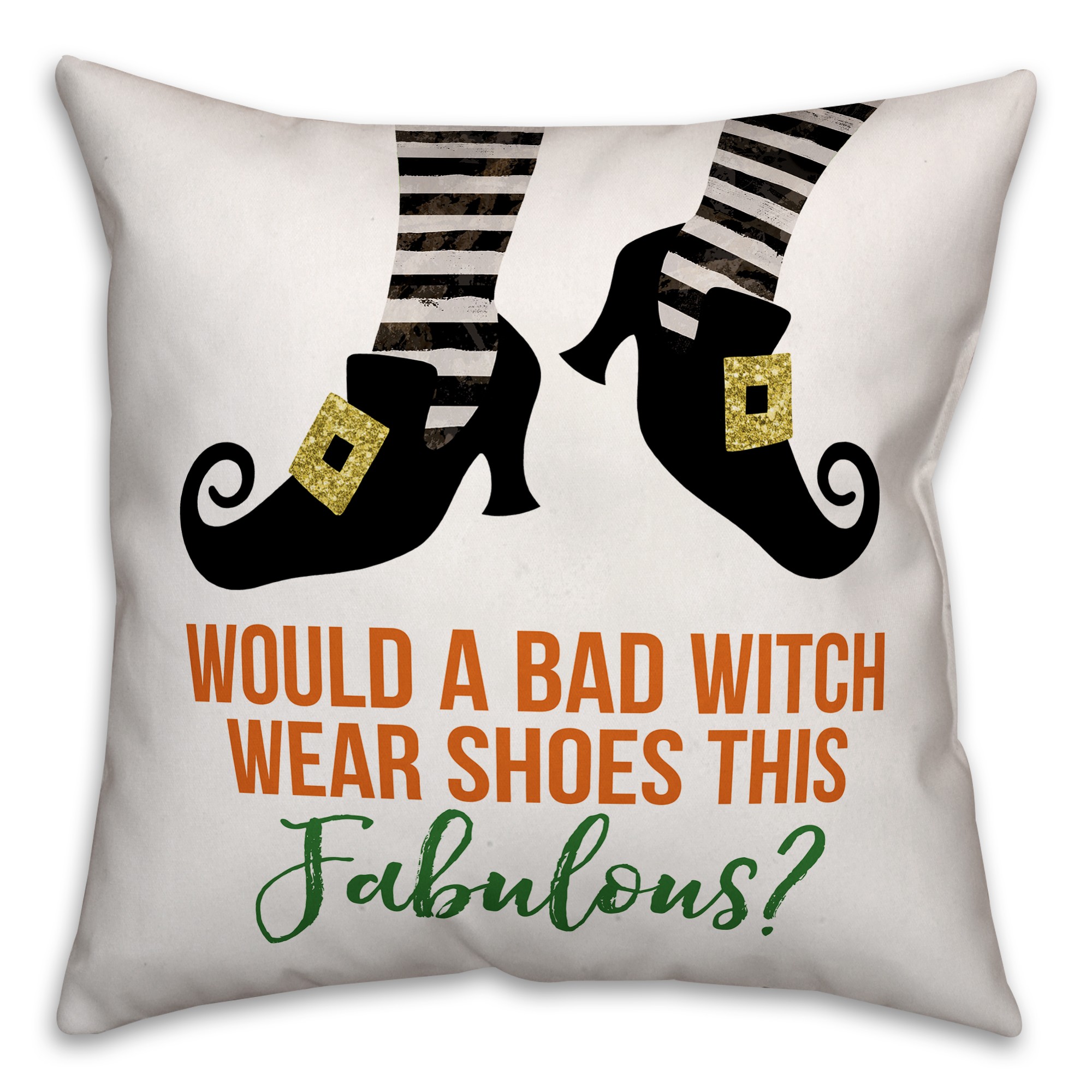 Bad Witch Fabulous Shoes Pillow
