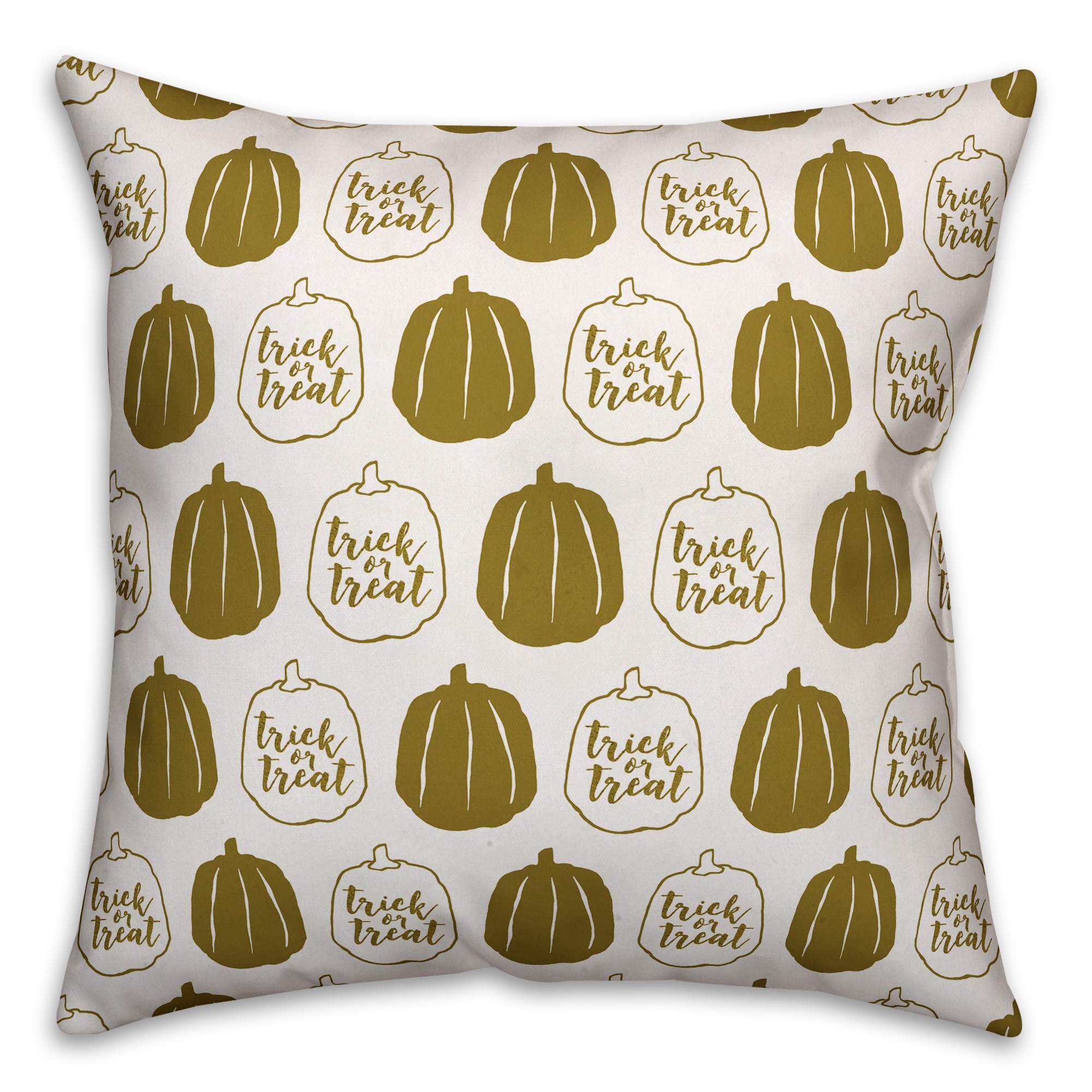 Gold Pumpkins Pillow