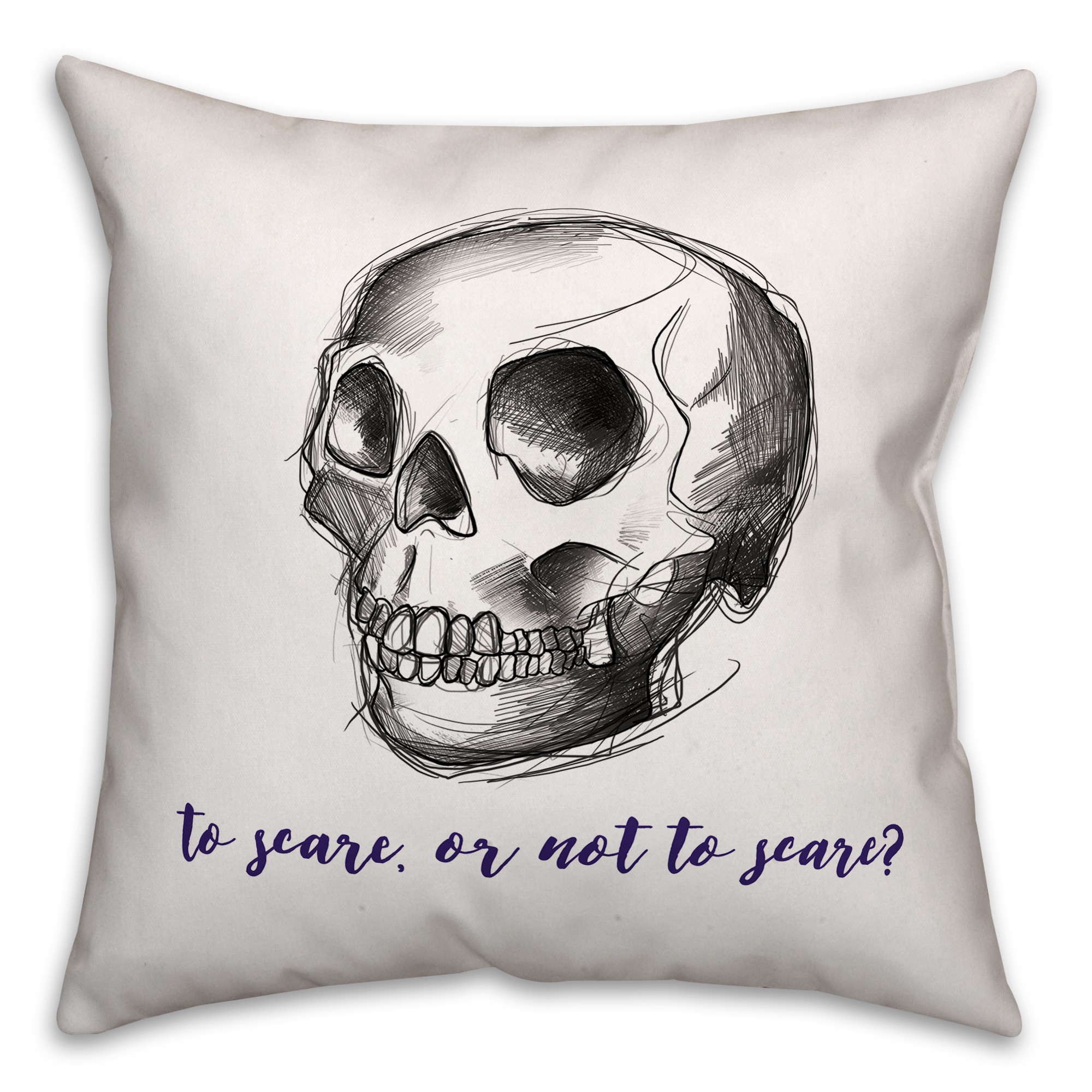 To Scare or Not to Scare Pillow