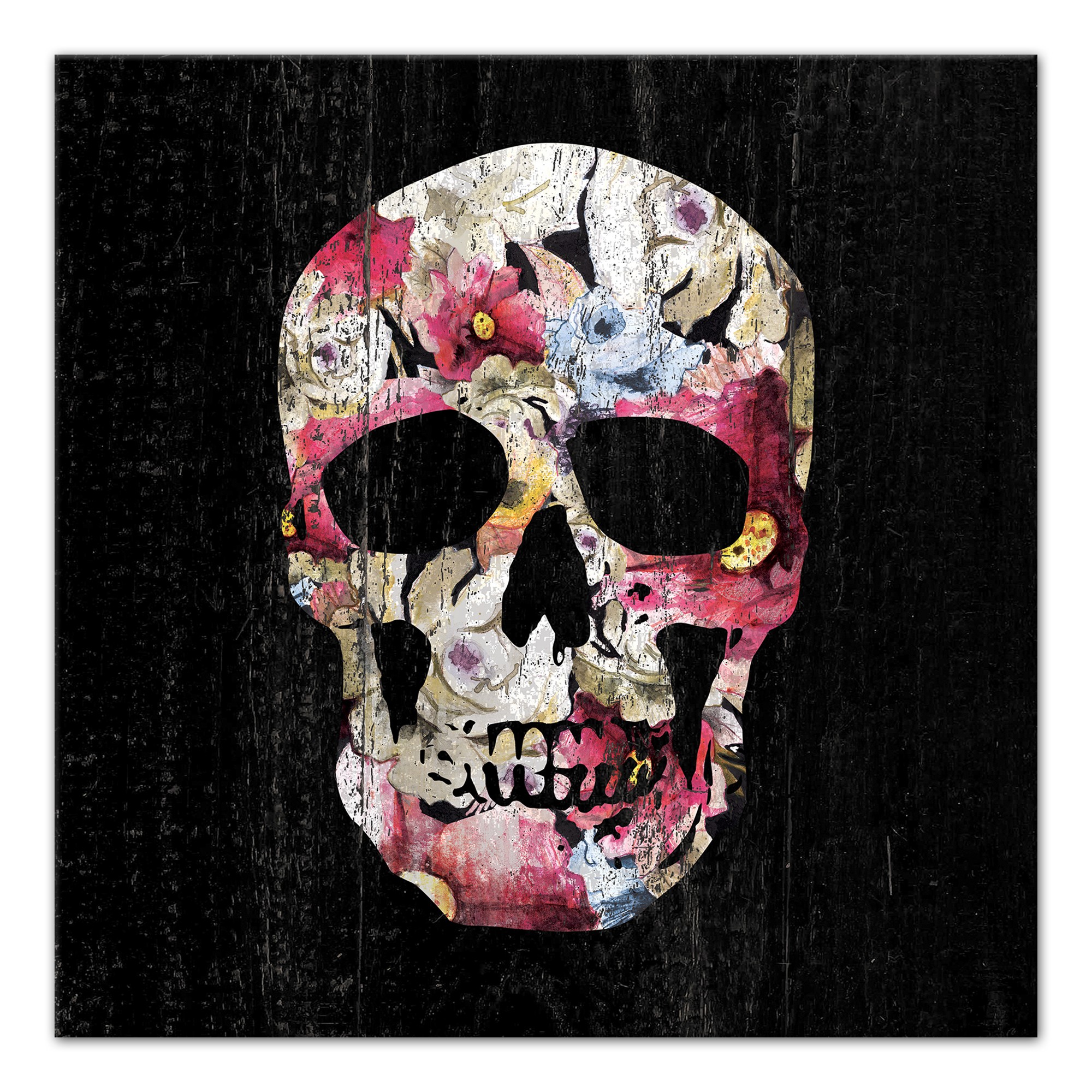 Floral Skull Wall Art