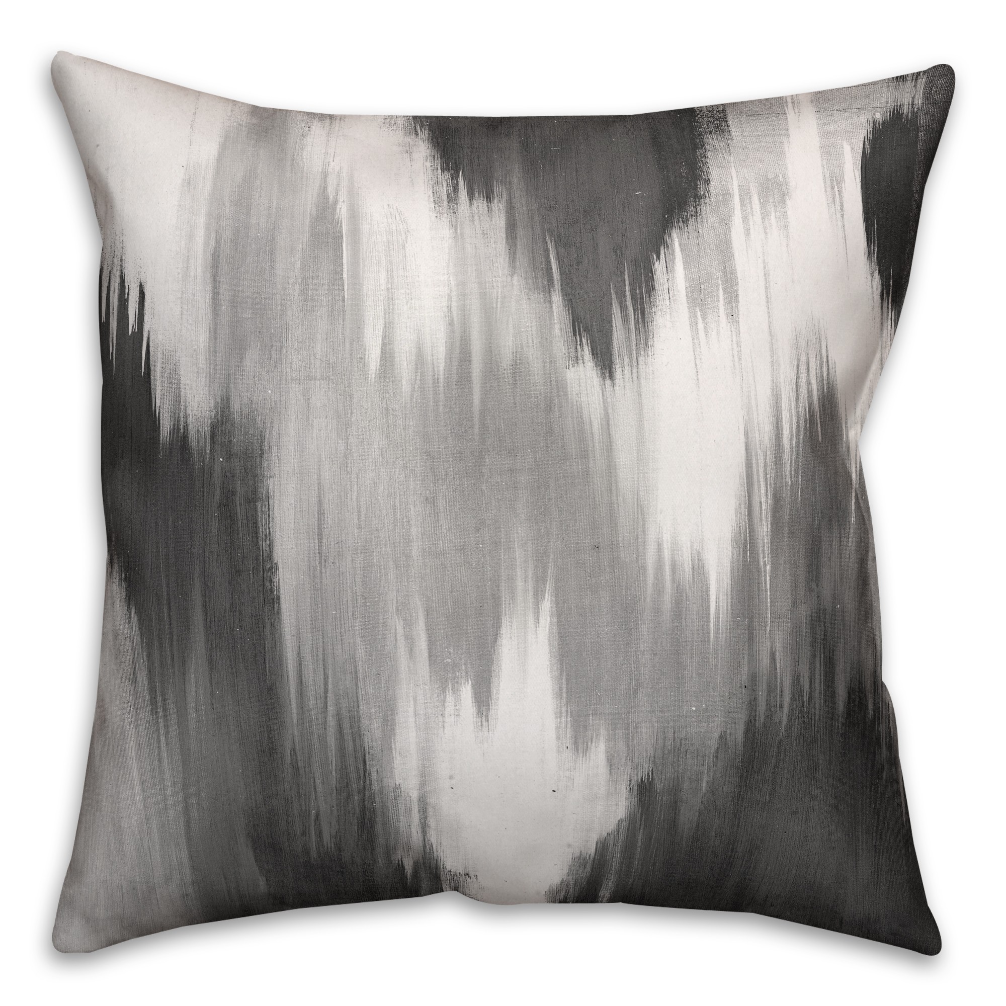 Abstract Gray Pattern Spun Poly Pillow