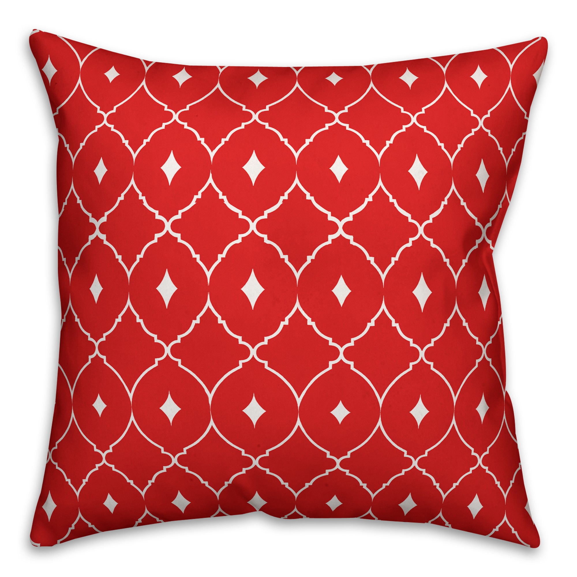 Coral Diamond Pattern Pillow Cover