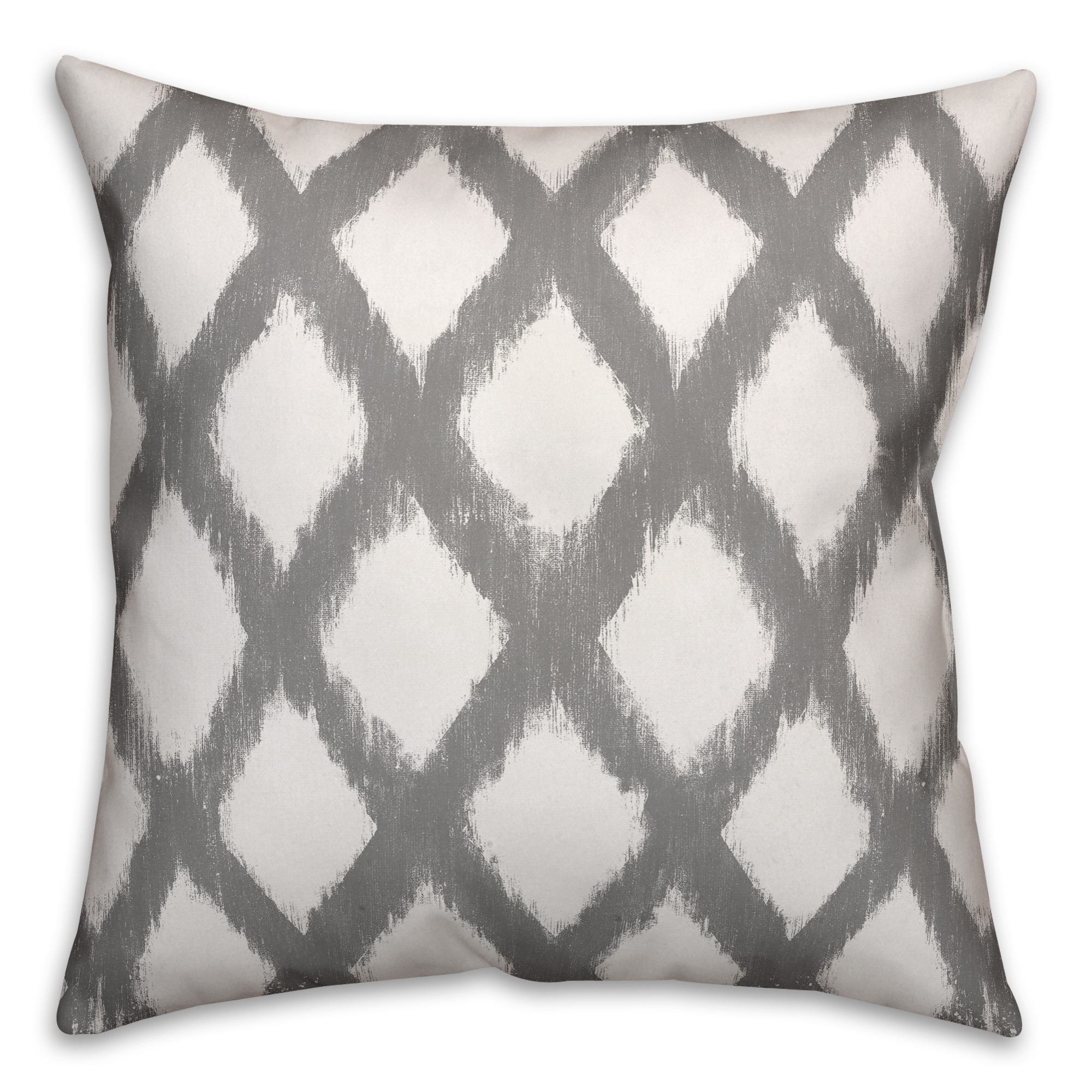 Gray Diamond Pattern Pillow Cover