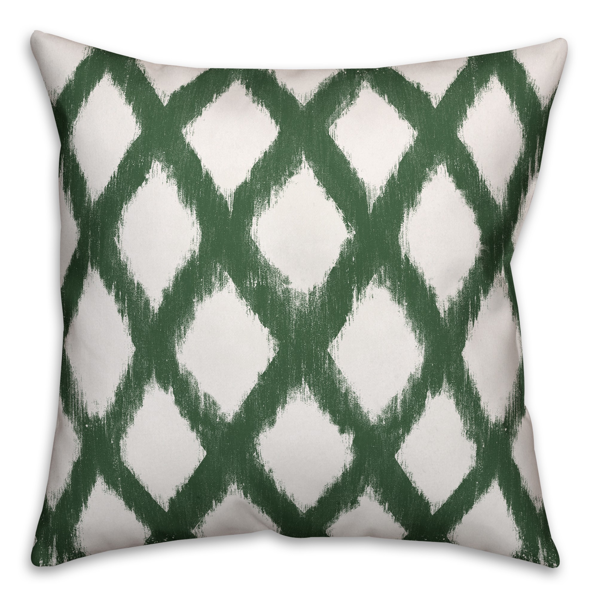 Green Diamond Pattern Pillow Cover