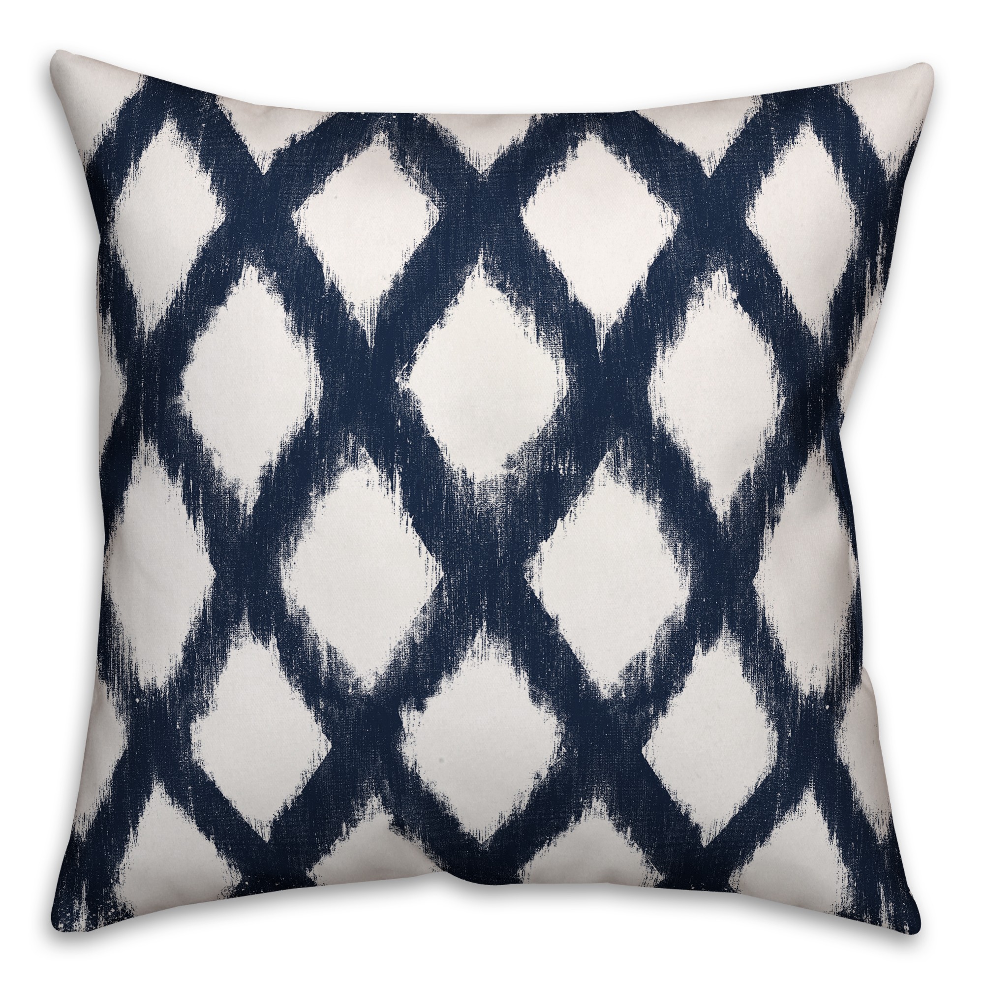 Navy Diamond Pattern Pillow Cover
