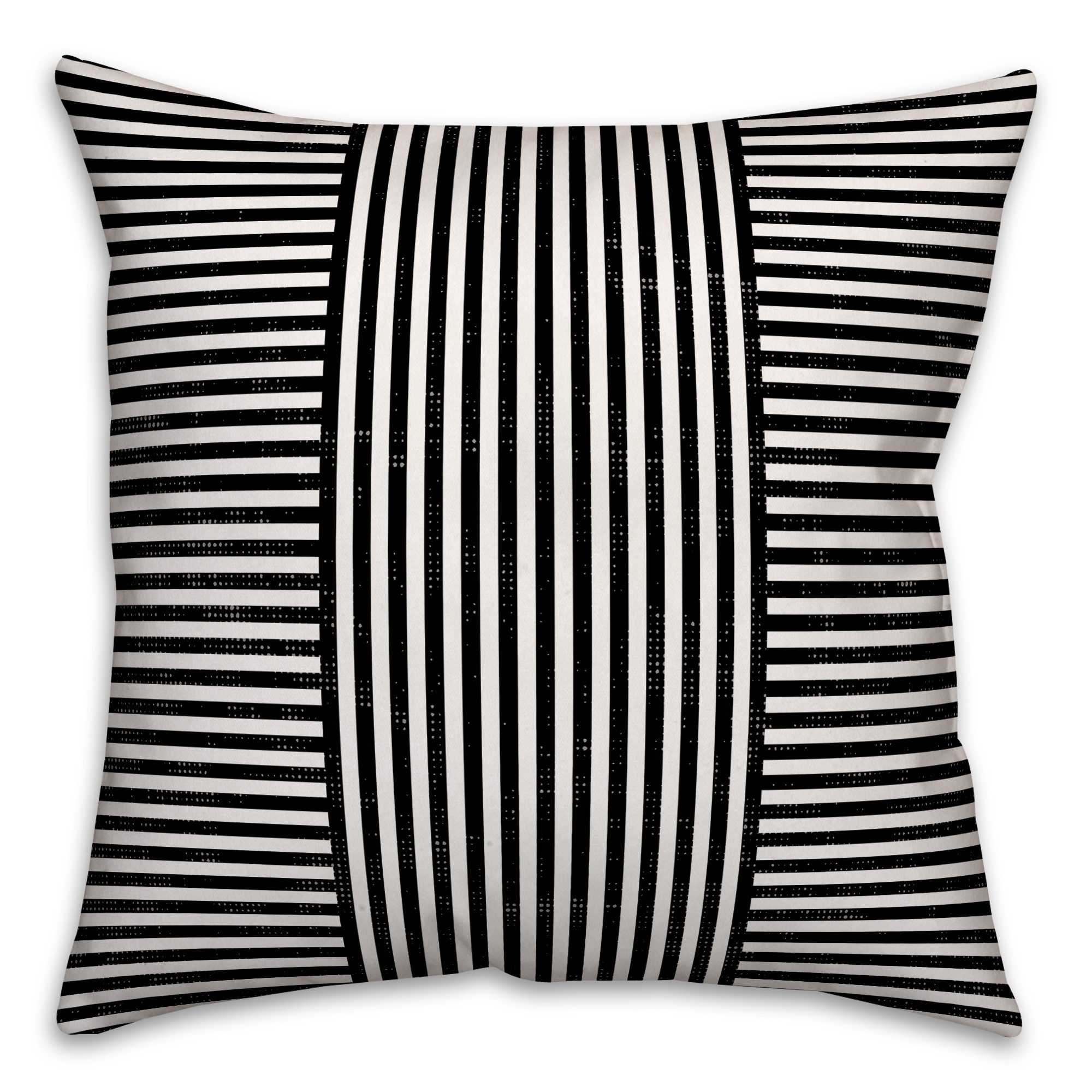 Black Stripes Pillow Cover